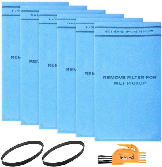 KEEPOW Filtro de aspiradora húmedo seco apto para Stinger 2.5 a 5 galones WS0255VA, parte # VF2000, paquete de 6
