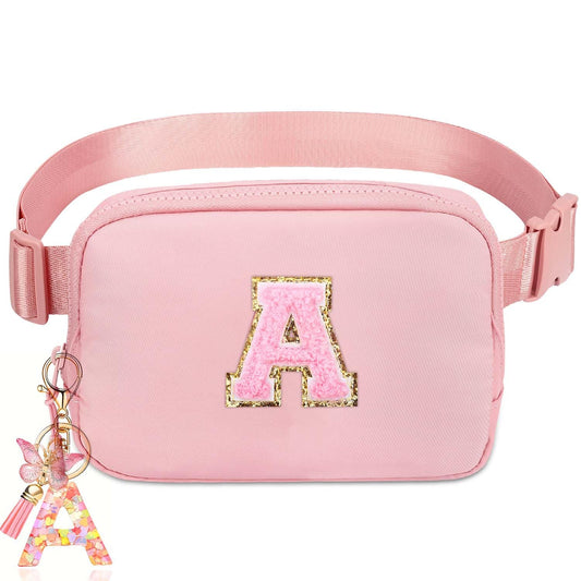 Kejea Riñonera Cruzada para Niñas y Mujeres, 8 a 12 Años, Regalos de Cumpleaños, Paquete de Cintura Pequeña, Paquete de Riñonera para Niños de Moda, Rosa, 21 cm x 5 cm x 12.95 cm, A