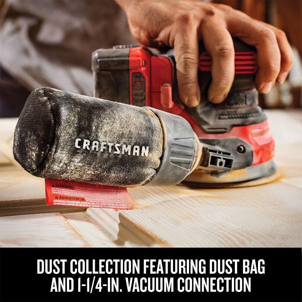 CRAFTSMAN Lijadora Orbital Inalámbrica 20V sin Bateria Incluida CMCW220B
