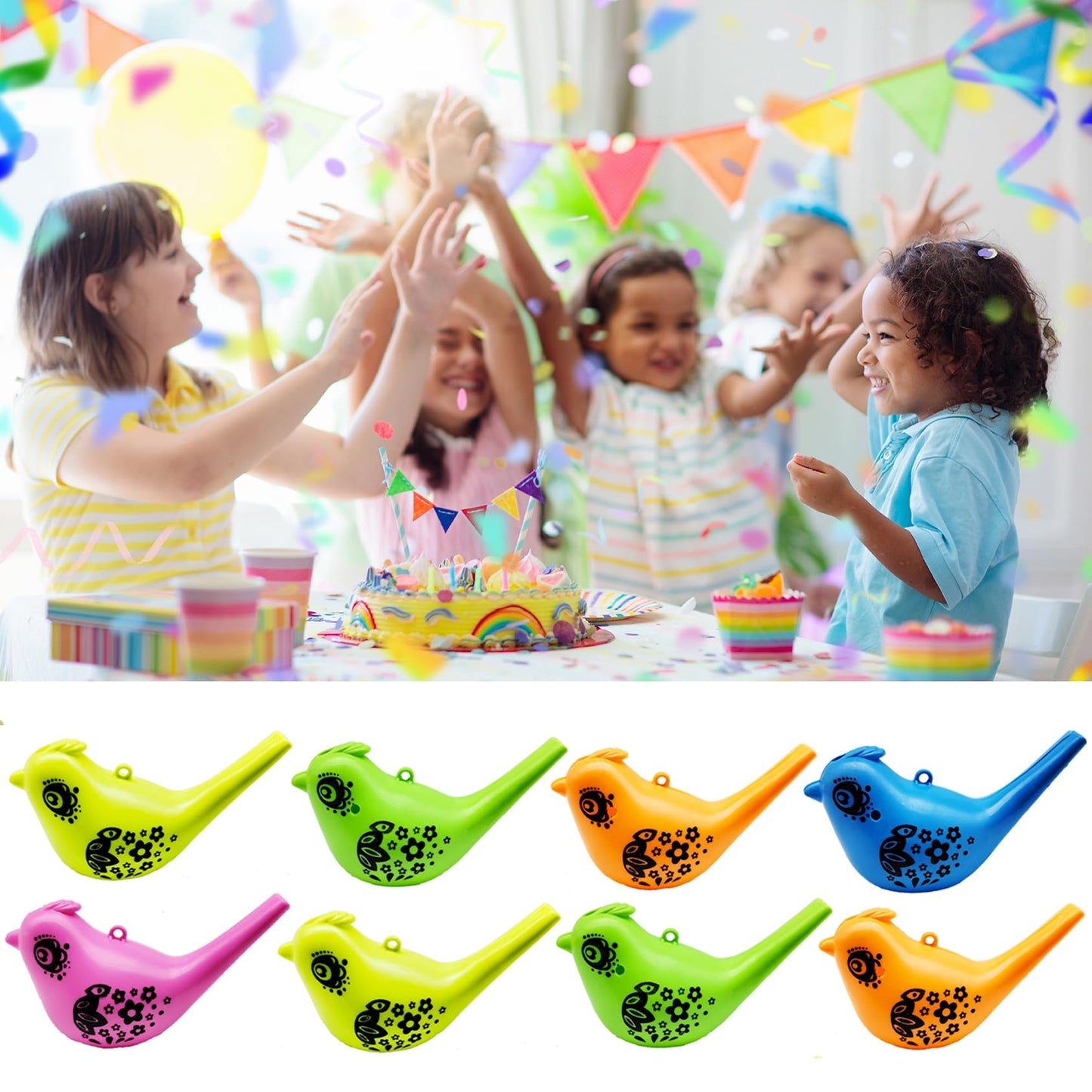 Silbatos de Agua Novedad Currucas Acuáticas para Fiestas Infantiles