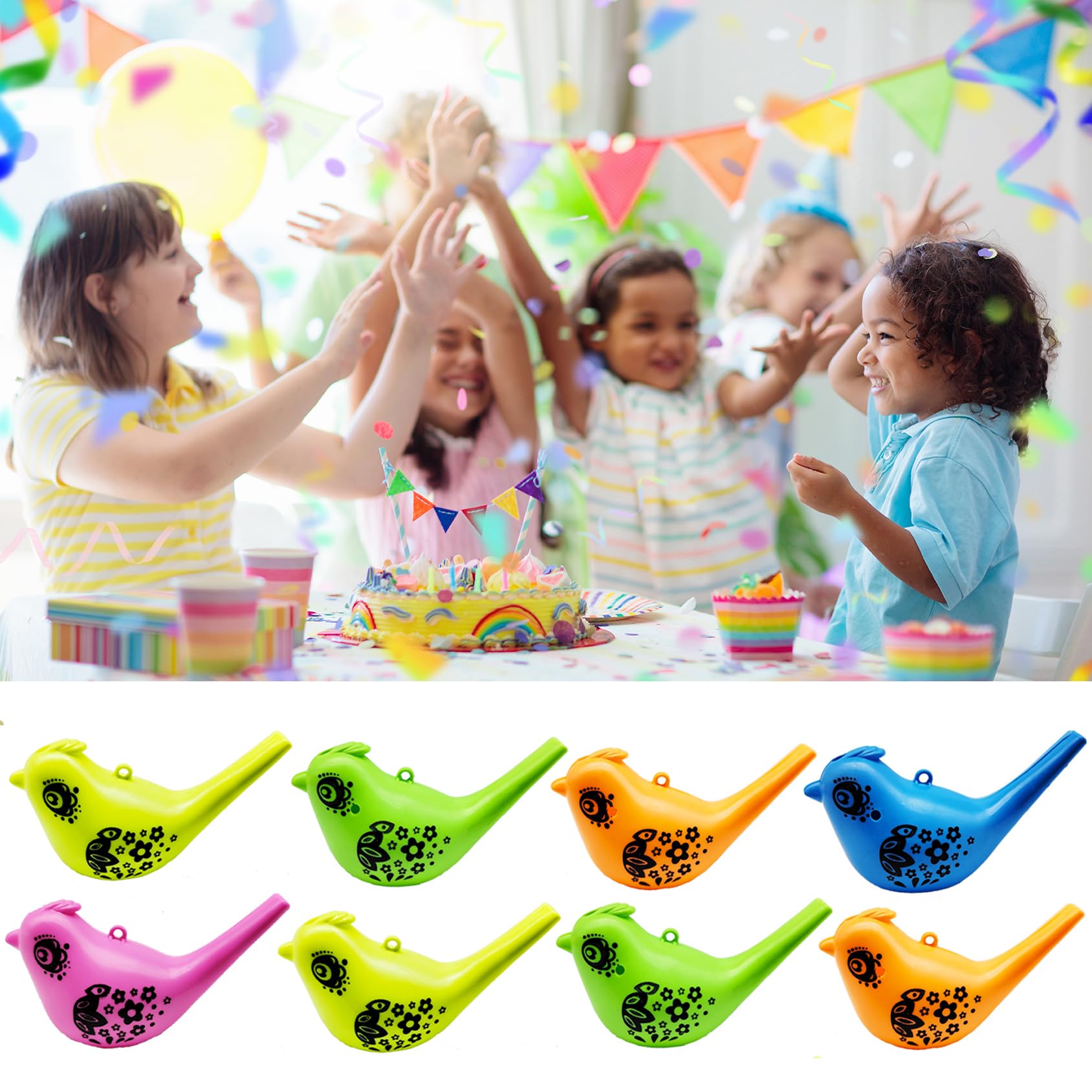 Silbatos de Agua Novedad Currucas Acuáticas para Fiestas Infantiles