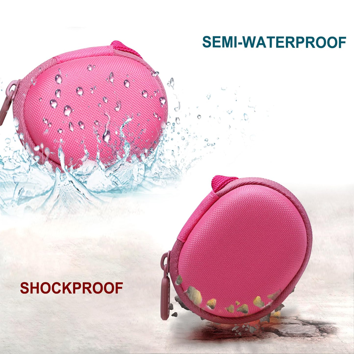 Funda para oxímetro de pulso rosa para zacurate, innovo, Vibeat, iHealth, Santamedical, oxímetro de pulso para niños, monitor de saturación de oxígeno en sangre (solo caso)