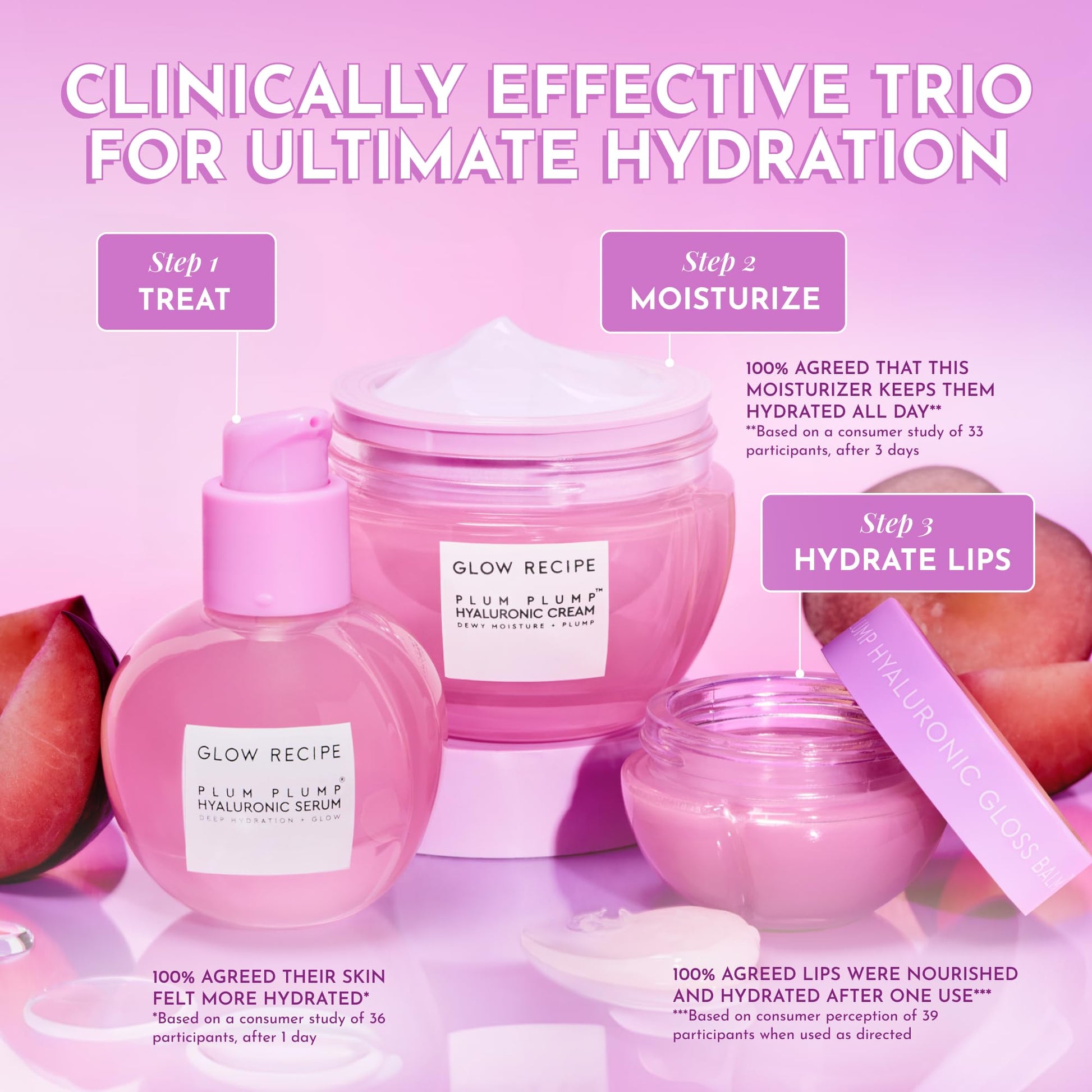 Glow Recipe Plum Plump Hyaluronic Acid Face Cream Refill Pod - Dewy Glow Hydrating Face Moisturizer Plumps, Balances Skin - Vegan Whipped Gel Moisturizer with Polyglutamic Acid & Ice Willowherb (50ml)