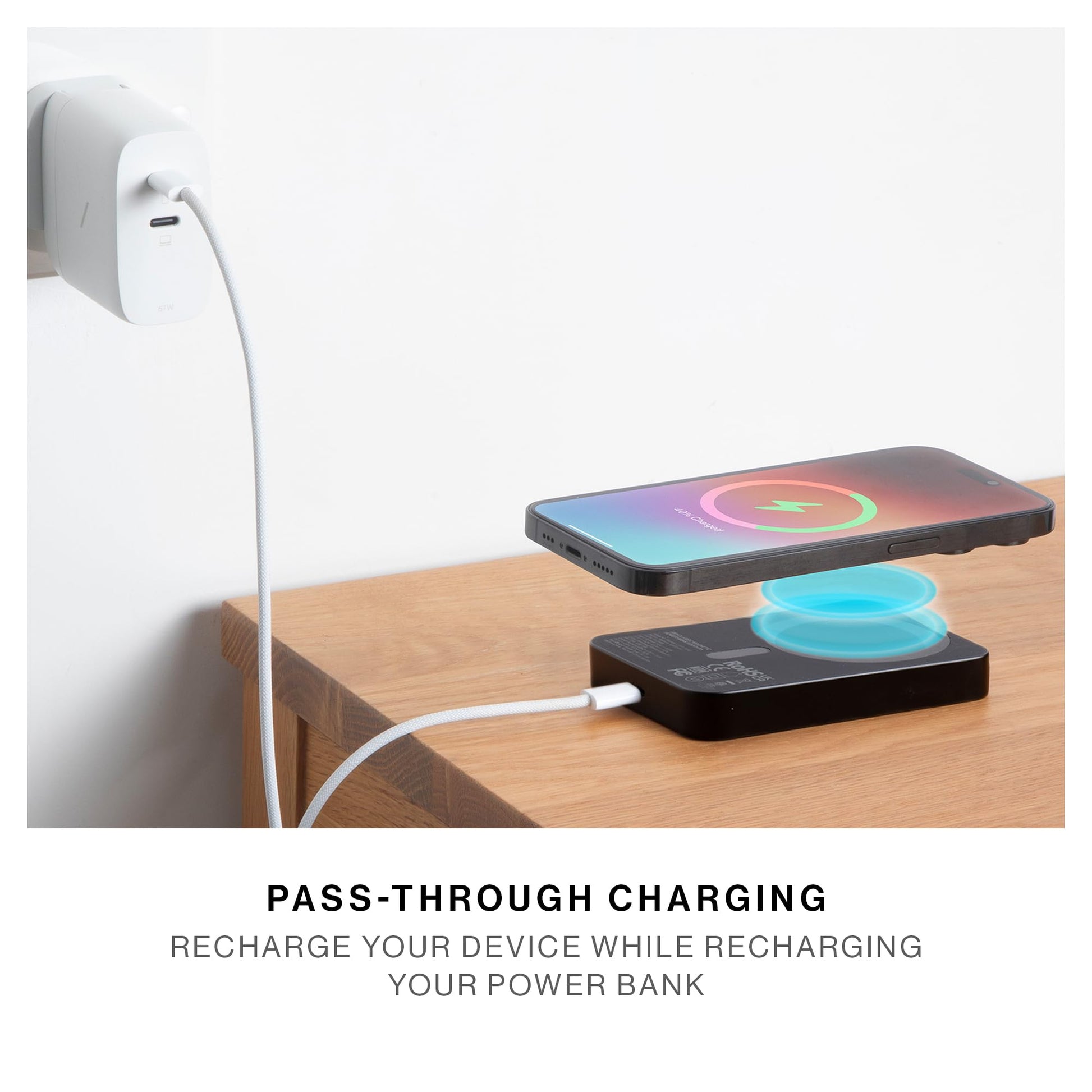 Cargador Portátil Native Union Magnético Compatible MagSafe 10000mAh Qi2 para iPhone