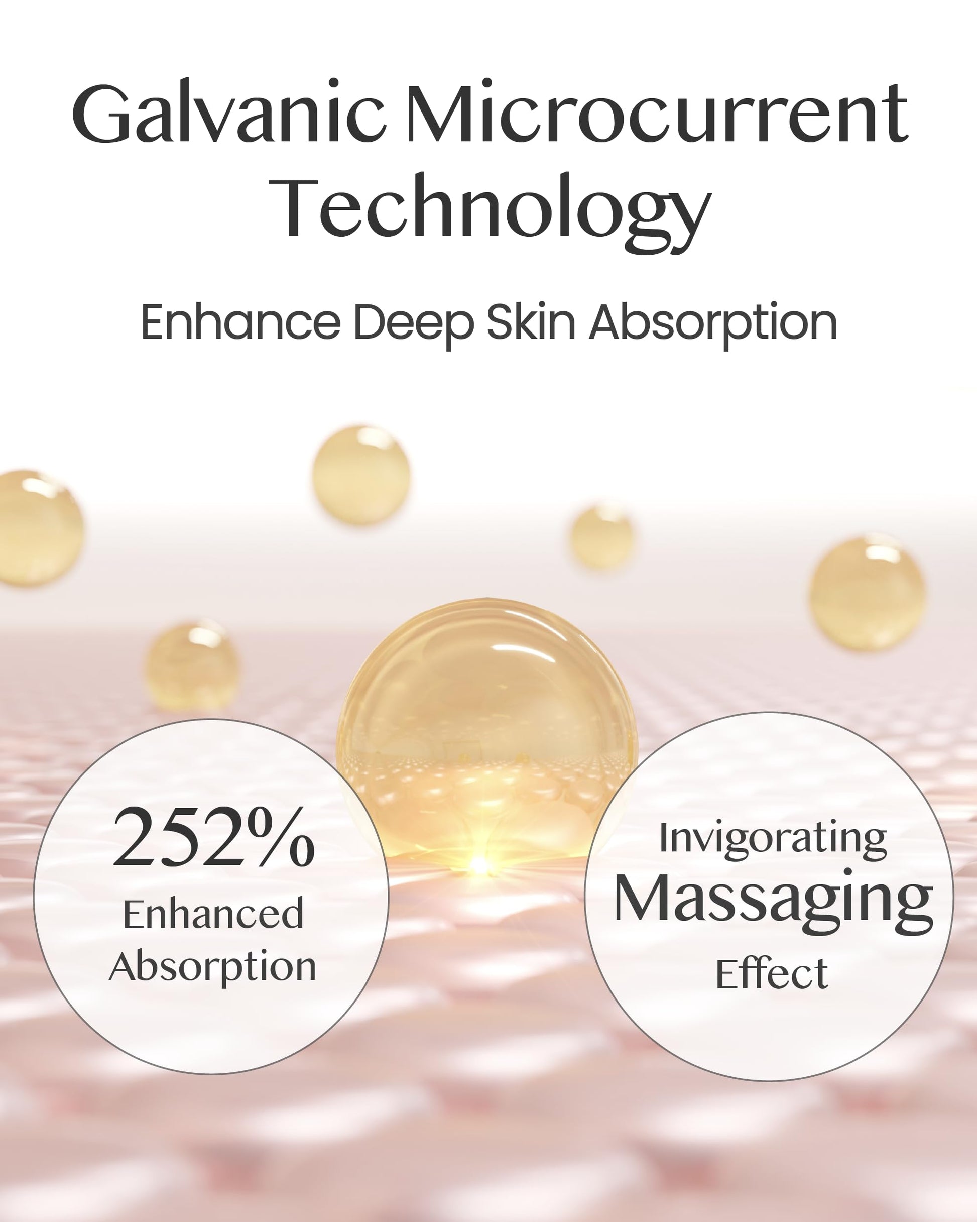 DOMINAS GALVANIC RED LED BOOSTER - Facial Toning Device for Deep Absorption, Premium Korean Skincare. Enhance Skin Elasticity & Texture, Pair with Serums & Sheet Masks.
