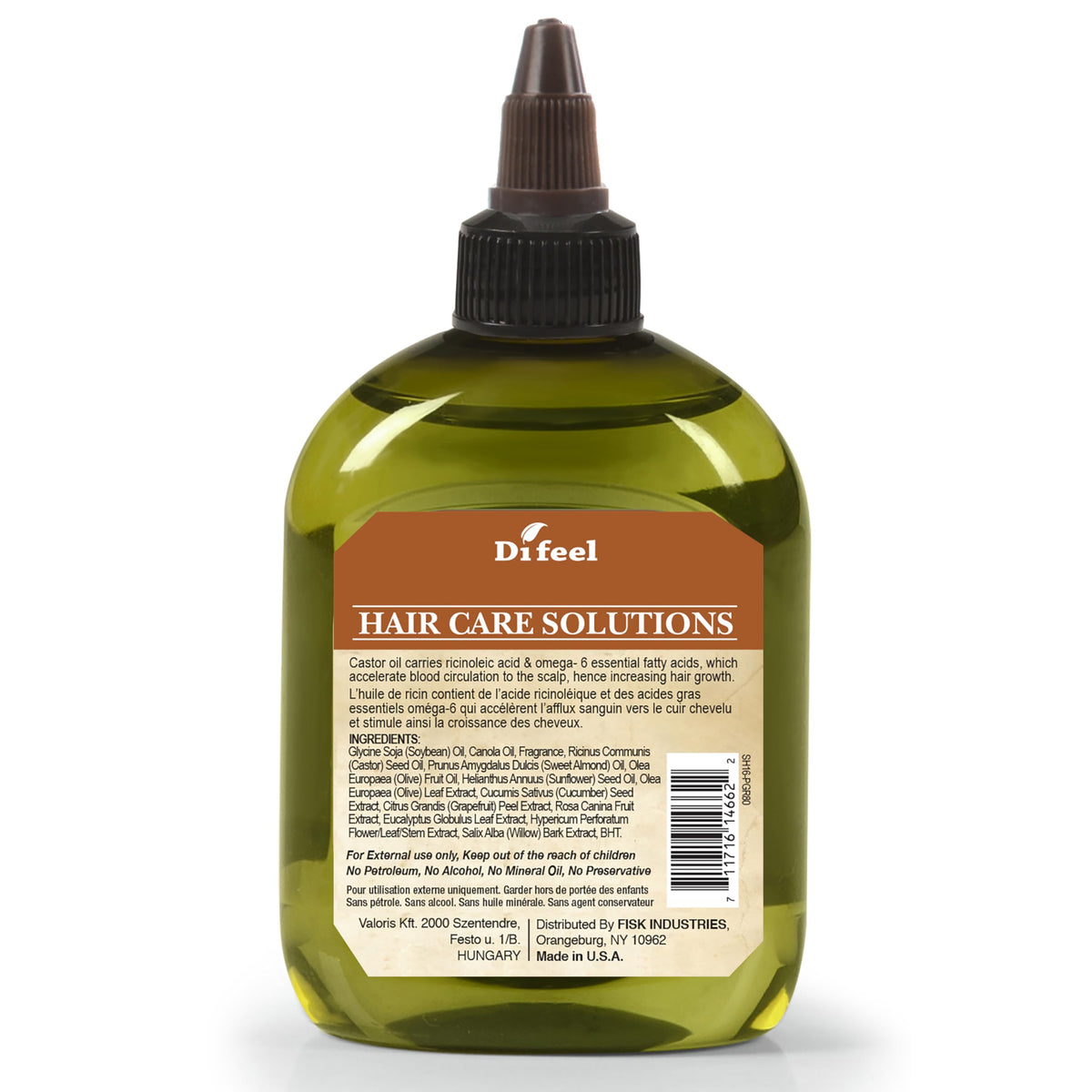 Soluciones Hidratantes Difeel Naturales Pro-Growth 7.8 Oz para el Cuidado del Cabello