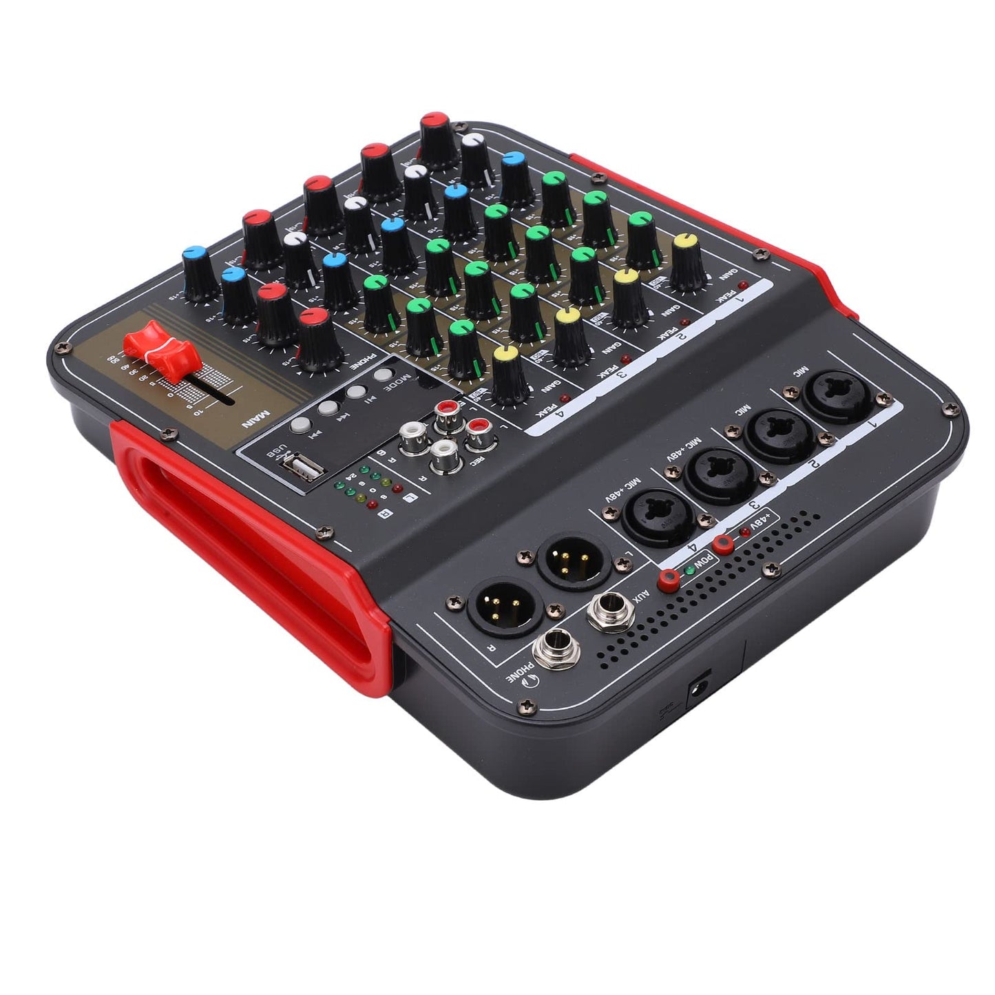 Consola Mezcladora Tgoon Negra con Control de Volumen Independiente para DJ