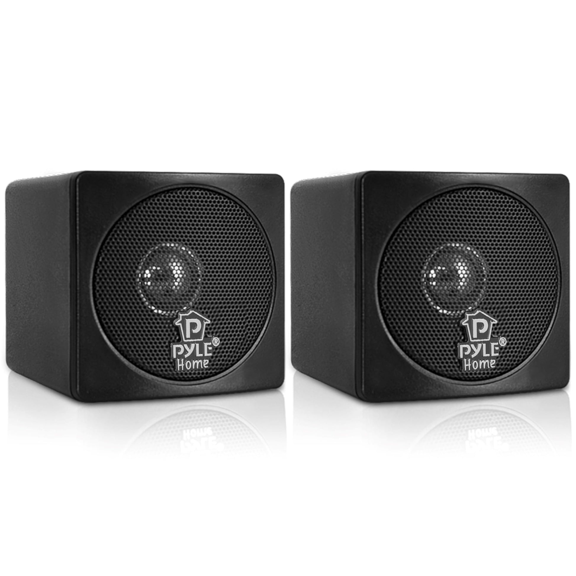 Bocinas Mini Cubo 3 Pulgadas Pyle Home Negro 100 Vatios