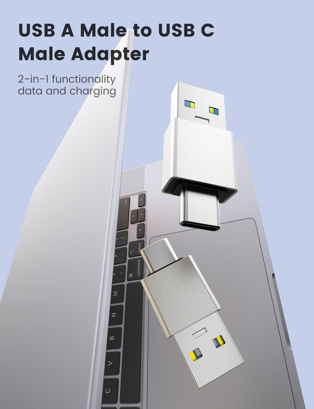 Adaptadores USB-A a Tipo C Fidioto 3.0 Alta Velocidad Bidireccional, Paquete de 5