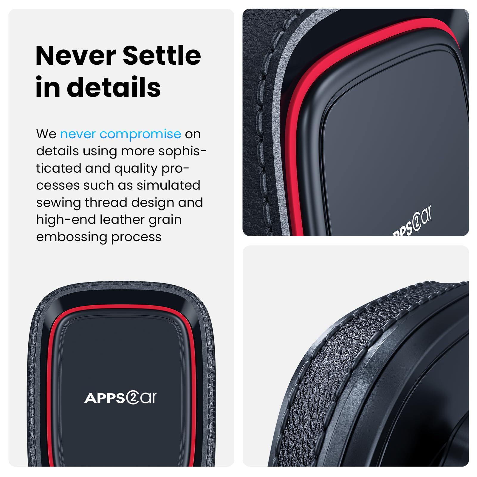 Soporte para Celular APPS2Car Negro Magnético para Automóvil con Ventosa Potente