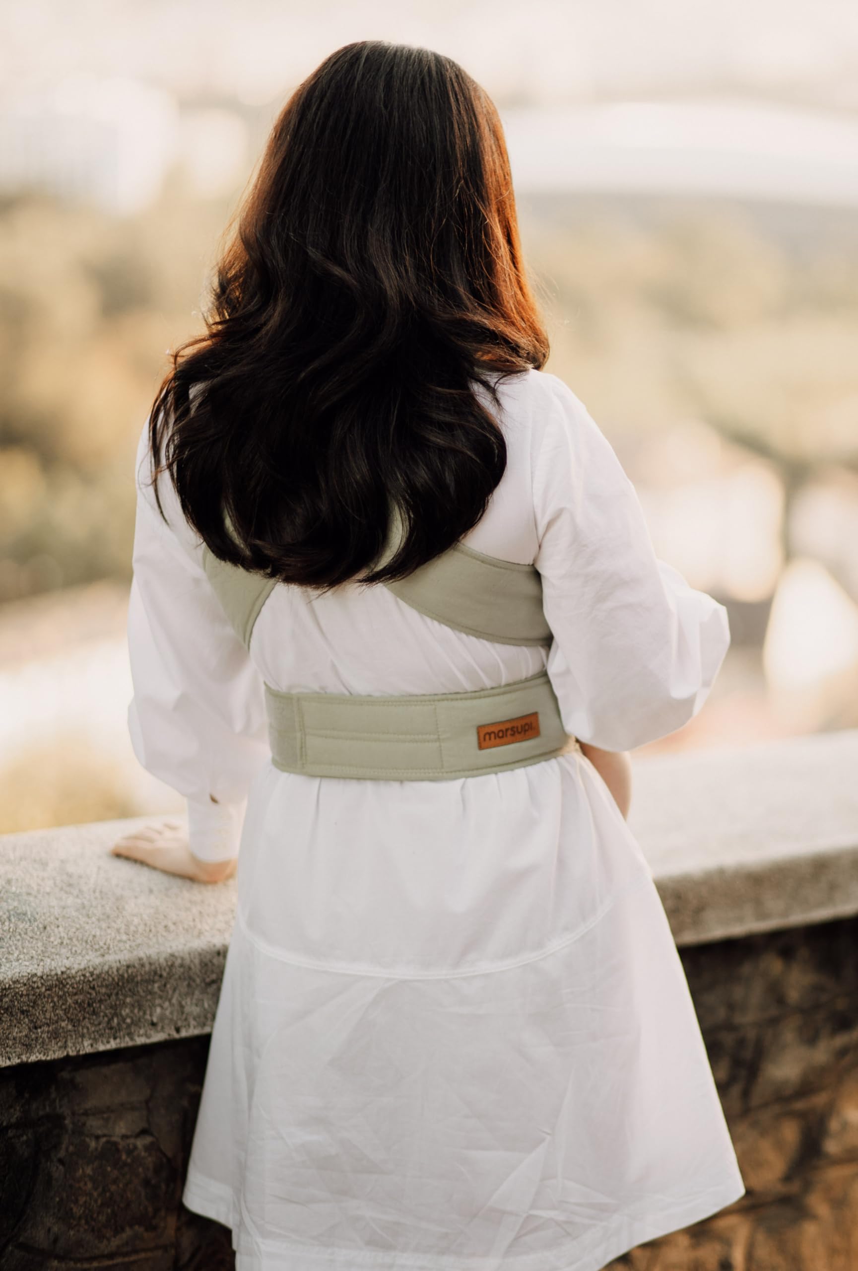 Portabebés Marsupi Breeze Verde Pistache Algodón Orgánico y Lino Ajustable Talla L