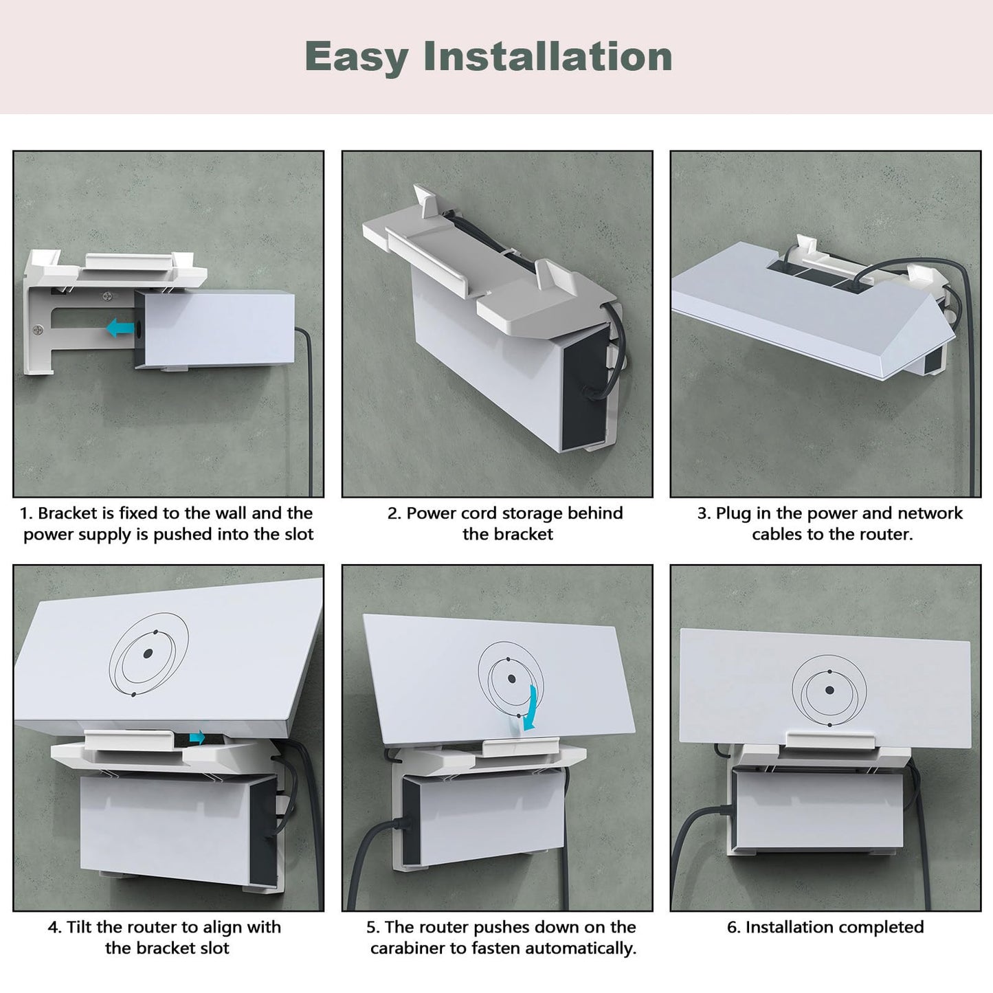 EDUP 2 en 1 Starlink Gen 3 - Soporte de pared con kit de montaje de alimentación Starlink para Starlink V3 V4 estándar y Gen 3 estándar de alto rendimiento blanco, EP-SK0023