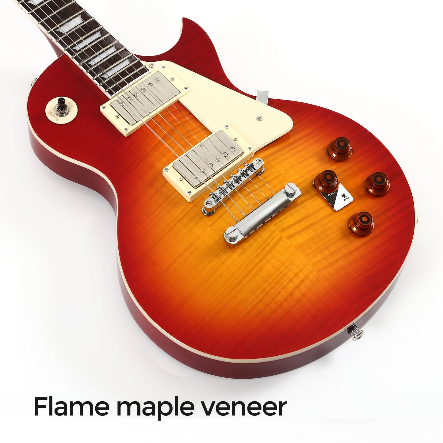 Batking - Guitarra eléctrica estilo LP con pastillas Epi ProBucker