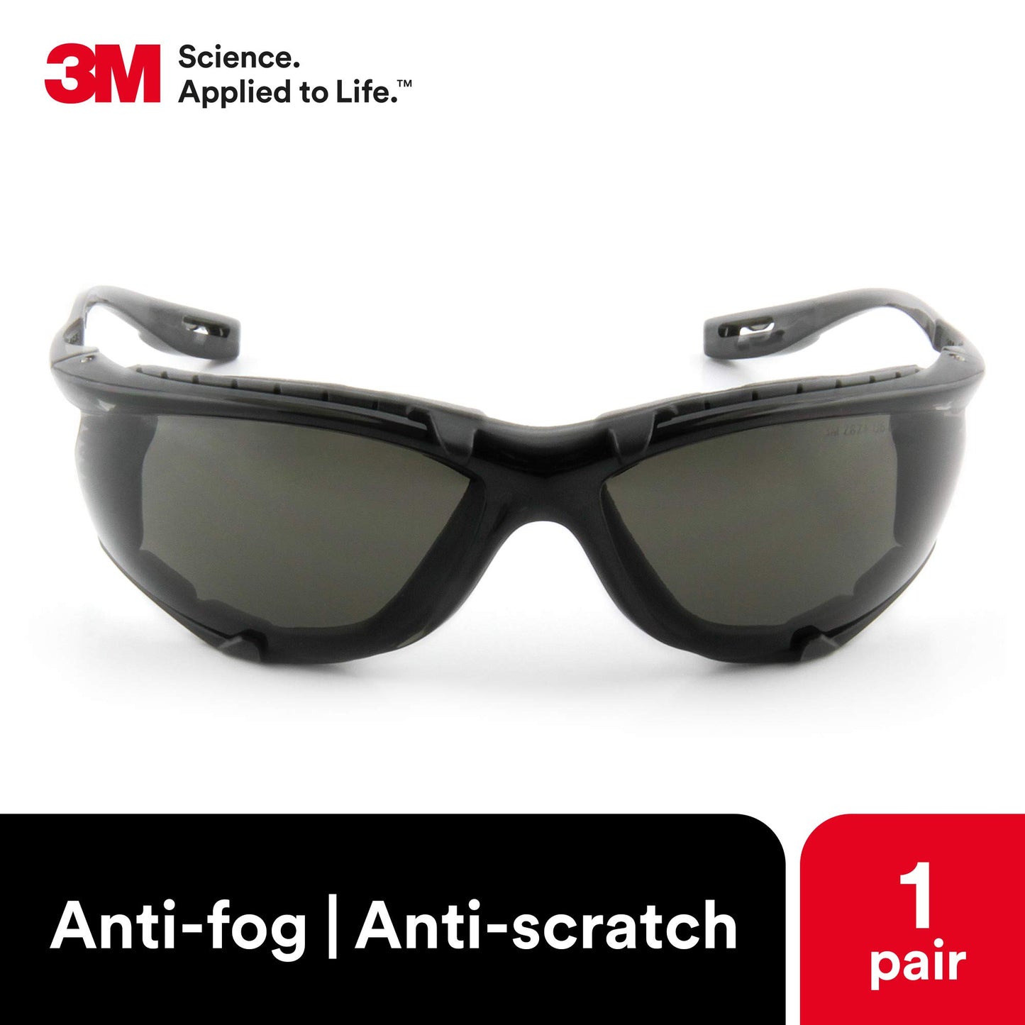 Gafas de Seguridad 3M Virtua CCS Gris con Lente Antiniebla y Junta de Espuma