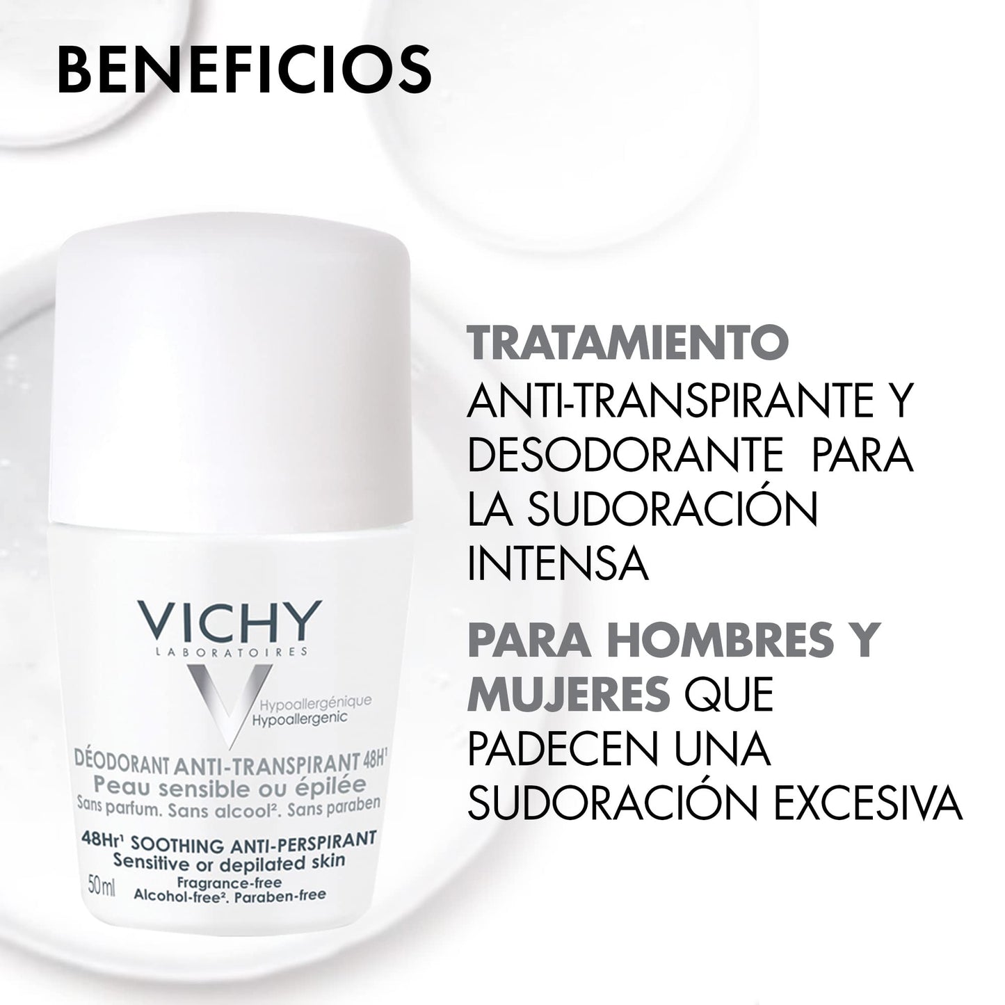 Vichy Anti-transpirante calmante para piel sensible 48H 50ml