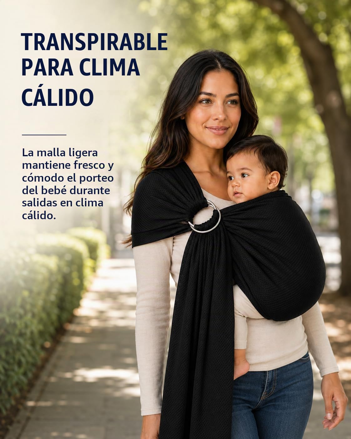 Vlokup Portabebés de Anillo de Agua para Bebé | Malla Transpirable y Ligera para Recién Nacido, Niños y Niños Pequeños | Perfecto para Verano, Natación, Piscina
