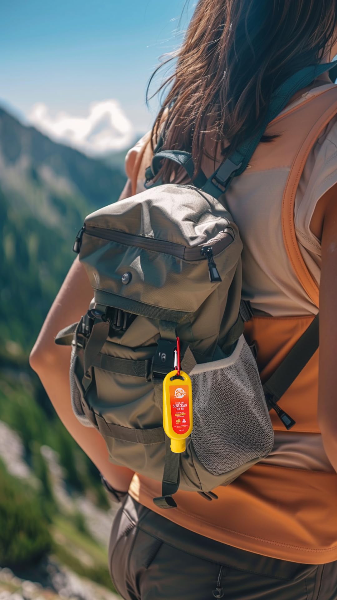 Sun Zapper Clear Zinc Sunscreen Lotion SPF 50+ 60mL con Clip colgante - Nueva Fórmula con 5% de Óxido de Zinc. Bloqueador Solar hecho en Australia.