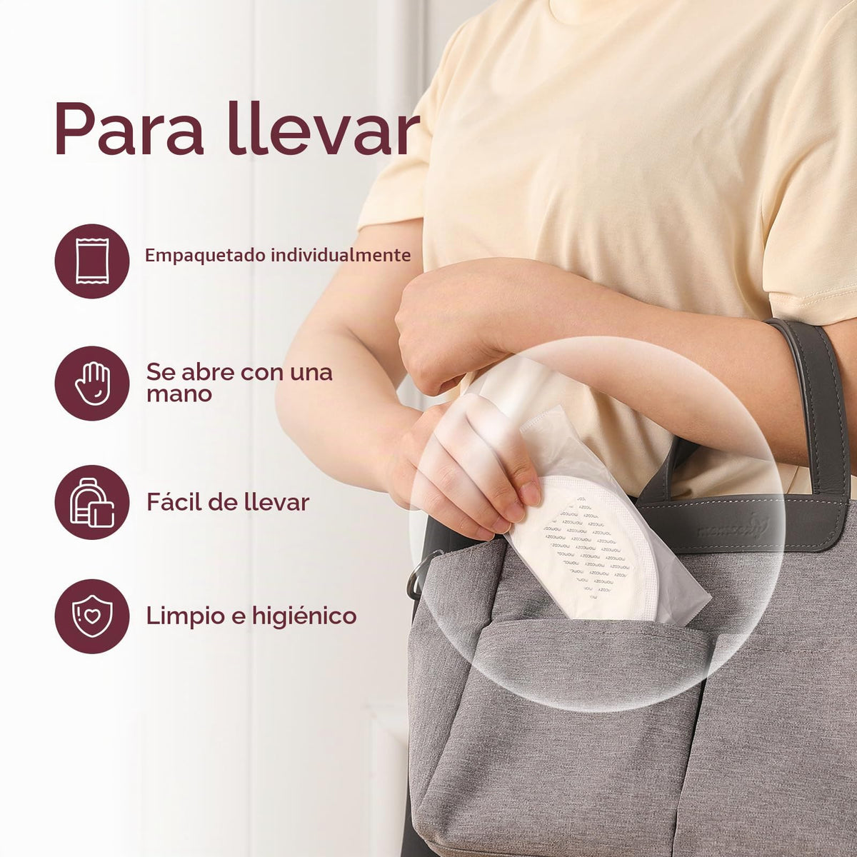 Momcozy - almohadillas para orejas desechables ultrafinas para lactancia, ultra absorbentes y transpirables, hacen que los pechos sean ligeros y descargados, con calcomanía reforzado, empaquetado