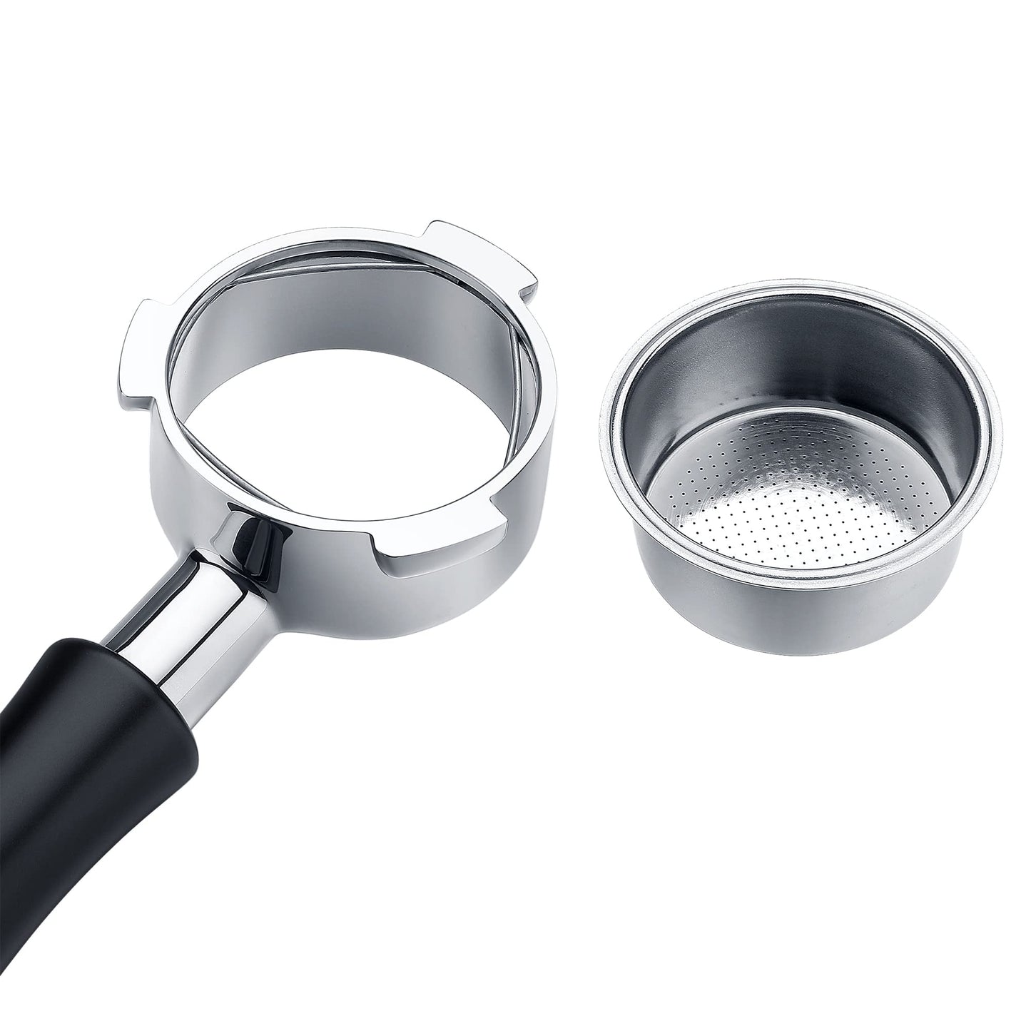 Portafiltro Desnudo Normcore 51 mm 3 Orejas Mango Aluminio Anodizado para Delonghi Dedica EC680 EC685 SMEG EUPA