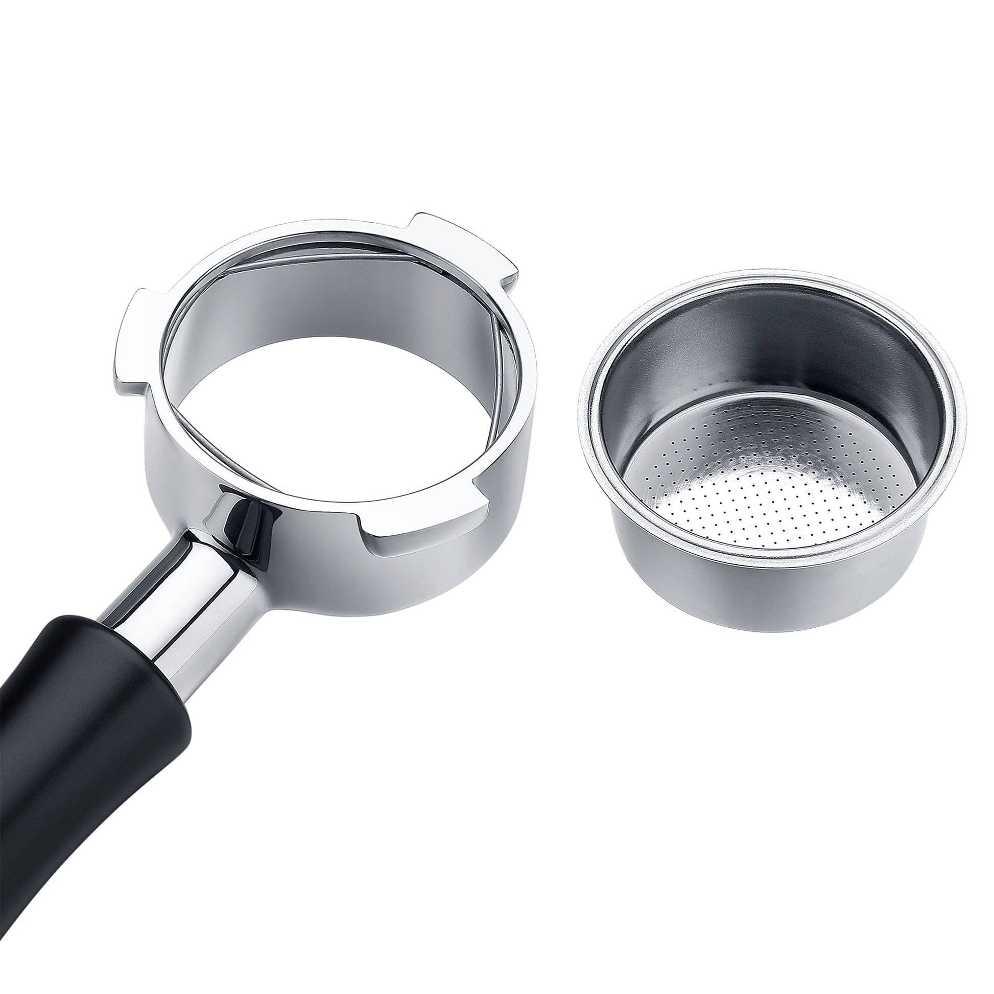 Portafiltro Desnudo Normcore 51 mm 3 Orejas Mango Aluminio Anodizado para Delonghi Dedica EC680 EC685 SMEG EUPA