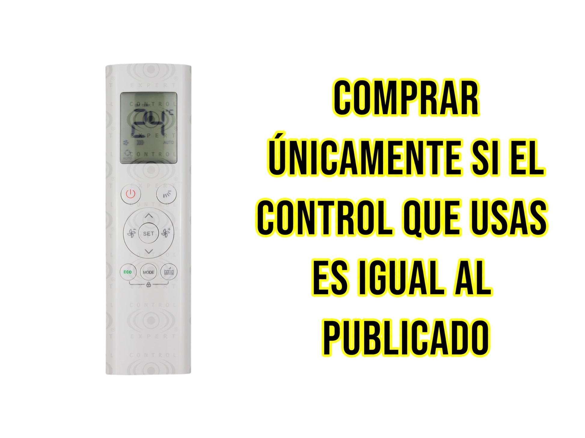 CONTROL EXPERT Control Remoto Compatible con Midea Minisplit Aire Acondicionado Rg58b/bge