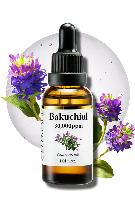 Concentrado de bakuchiol coreano, mezcla casera en suero, 30 000 ppm, alternativa al retinol de alta potencia, reducción de arrugas, reafirmación y suavizado de la piel, antienvejecimiento, piel