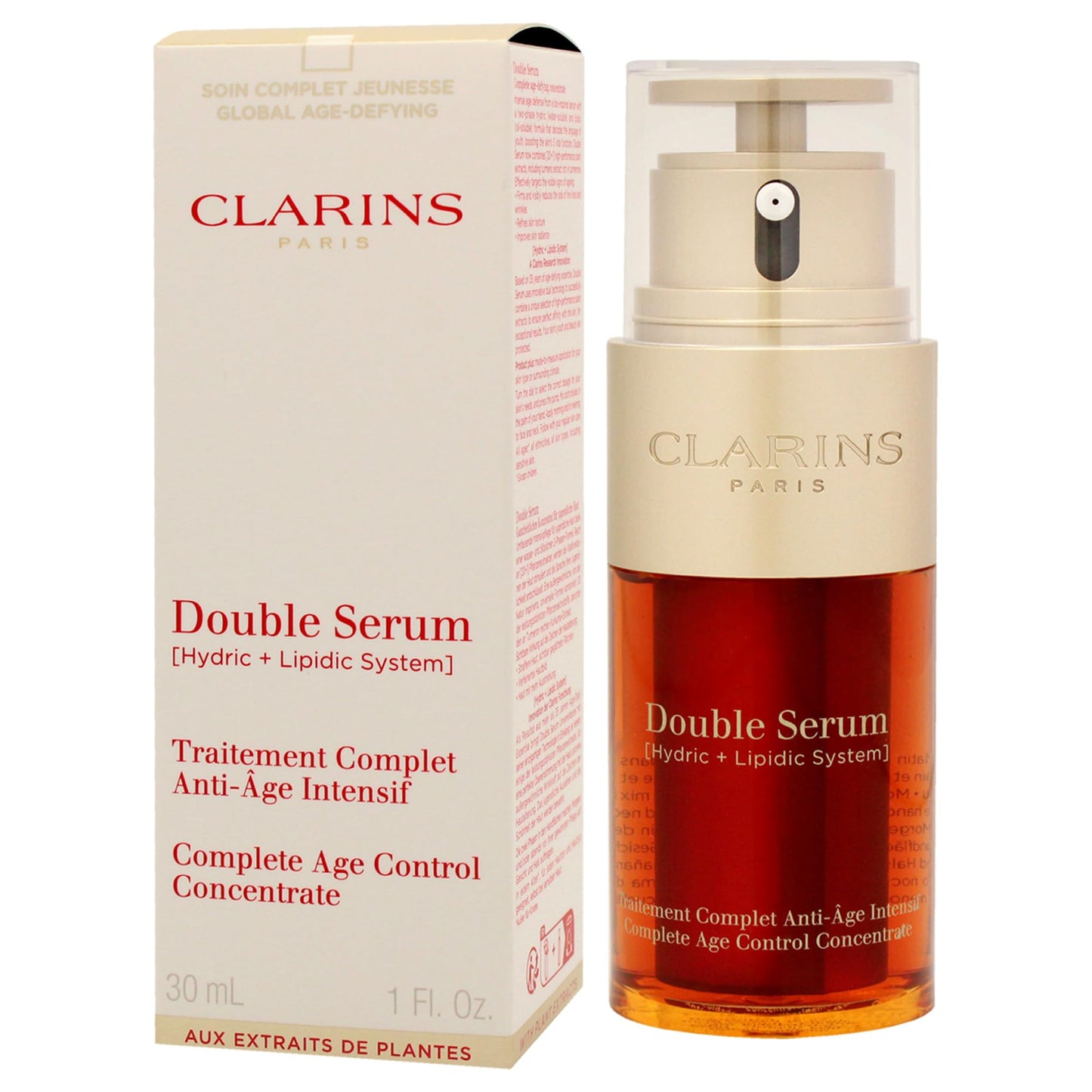 CLARINS Double Serum Complete Age Control Concentrate, 1 Fluid Ounce