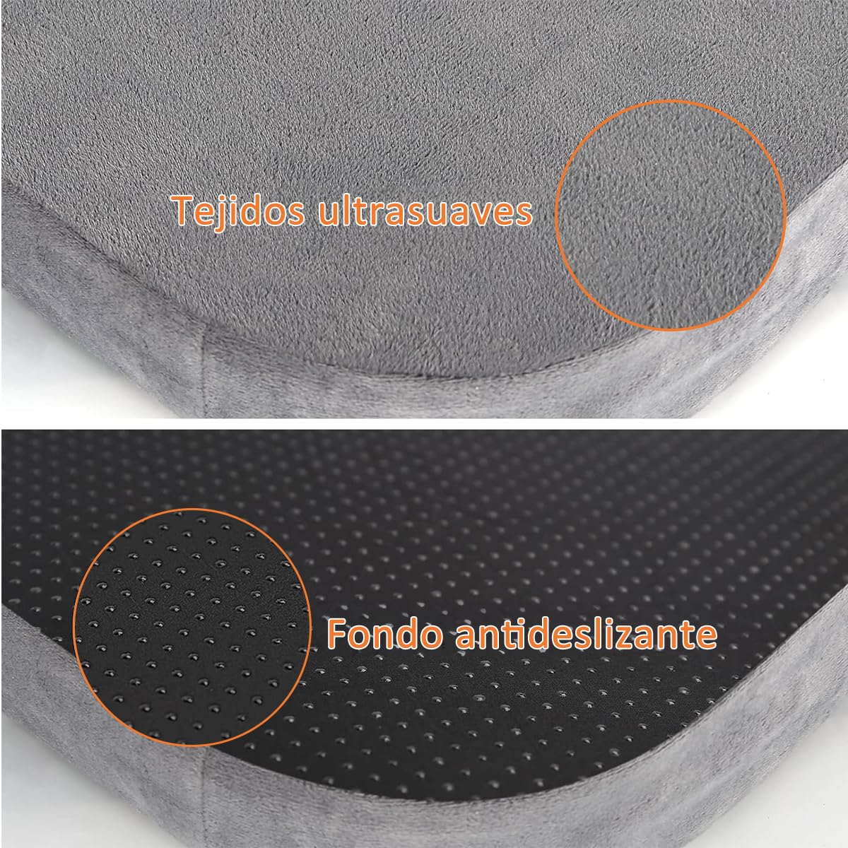 LINGLUCKY 100 * 60cm Cama para Perros Grande,Cama Ortopédica para Perros con Espuma Viscoelástica de Recuperación Lenta,Cama para Perros XL 39in Extraíble y Lavable con Base Antideslizante