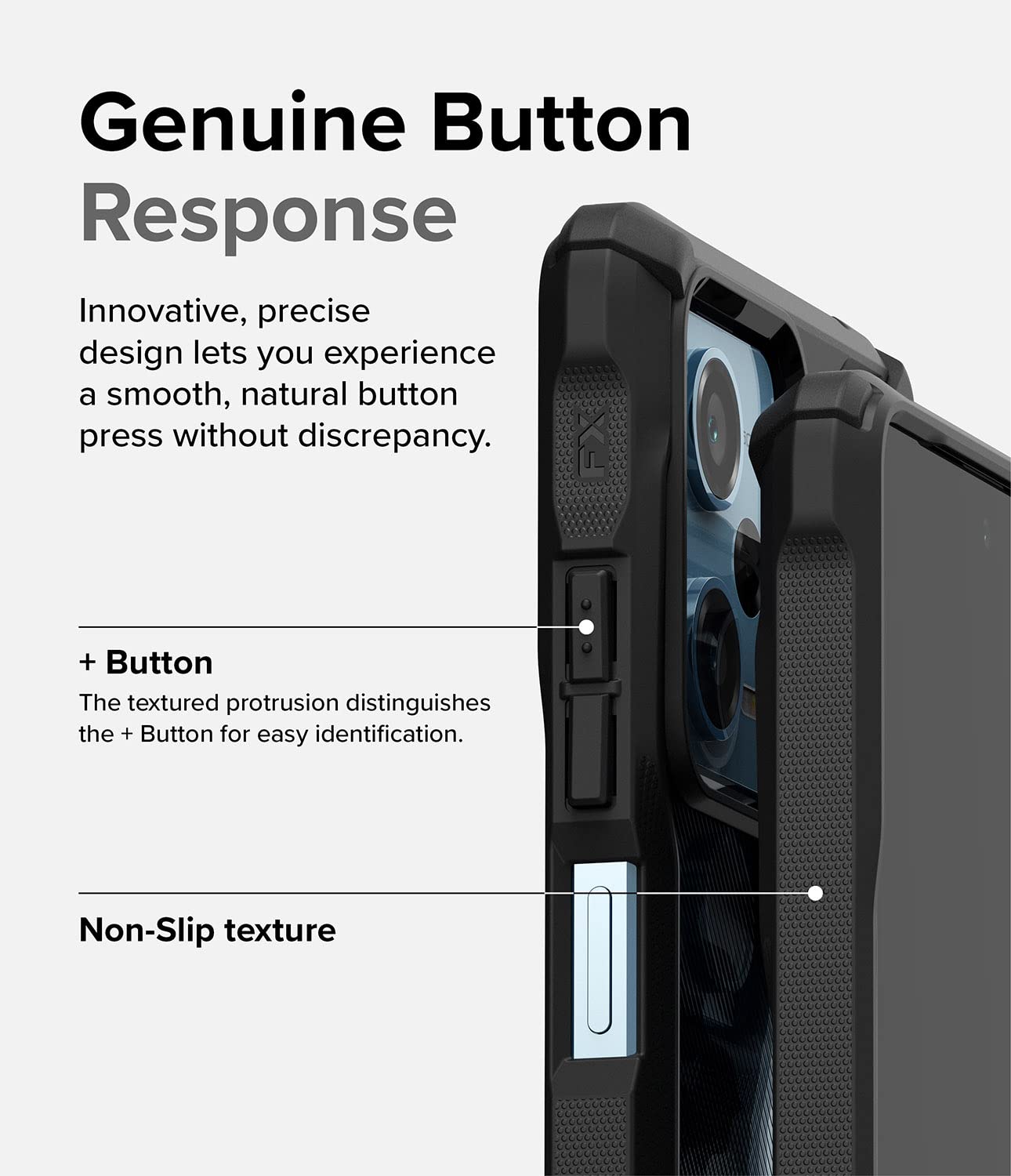 Funda Parachoques Ringke Fusion-X Camo Black Resistente a Impactos para Redmi Note 12 Pro 5G / Poco X5 Pro 5G