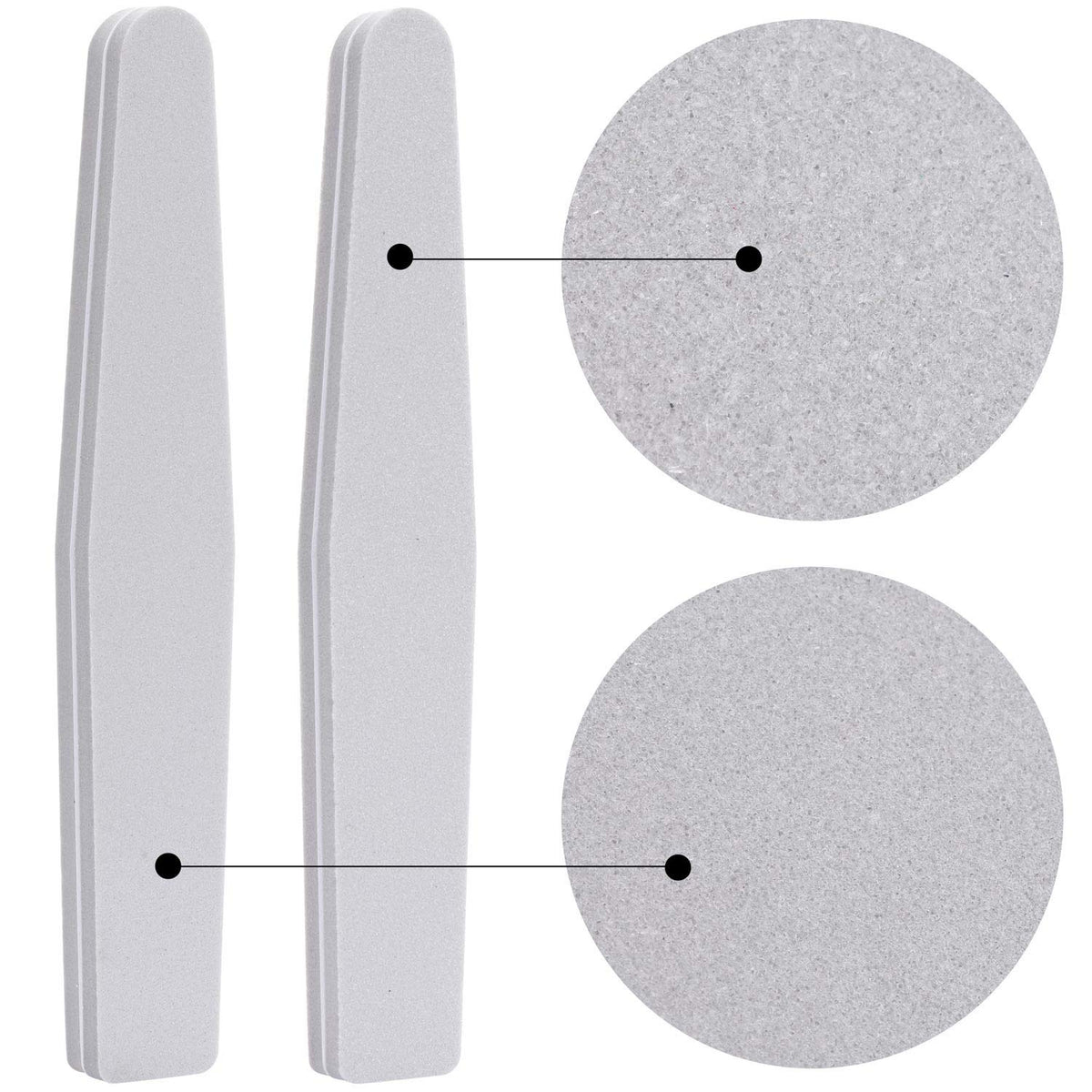 20 esponjas de doble cara lavables, 100/180 lijadoras (gris)