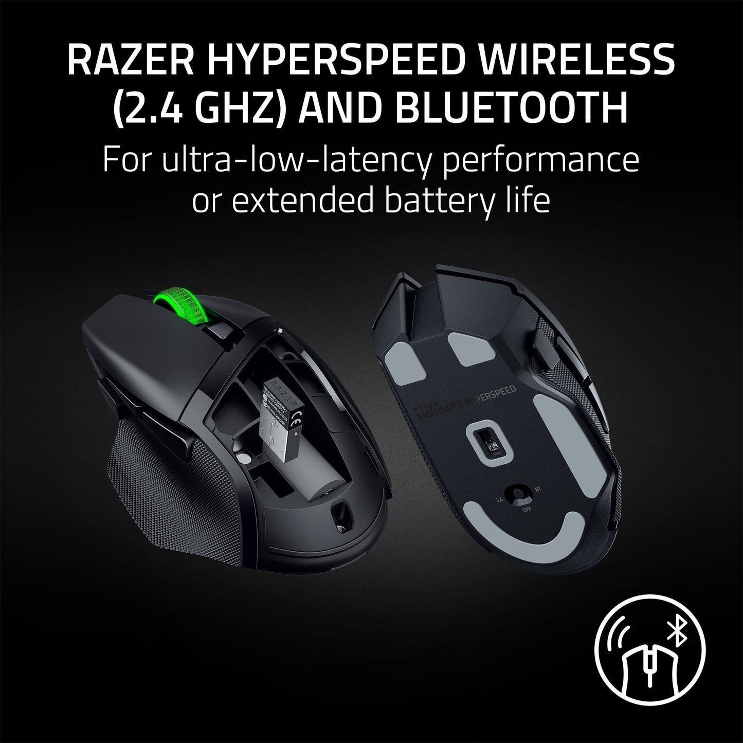 Mouse inalámbrico Razer Basilisk V3 X Negro personalizable para juegos