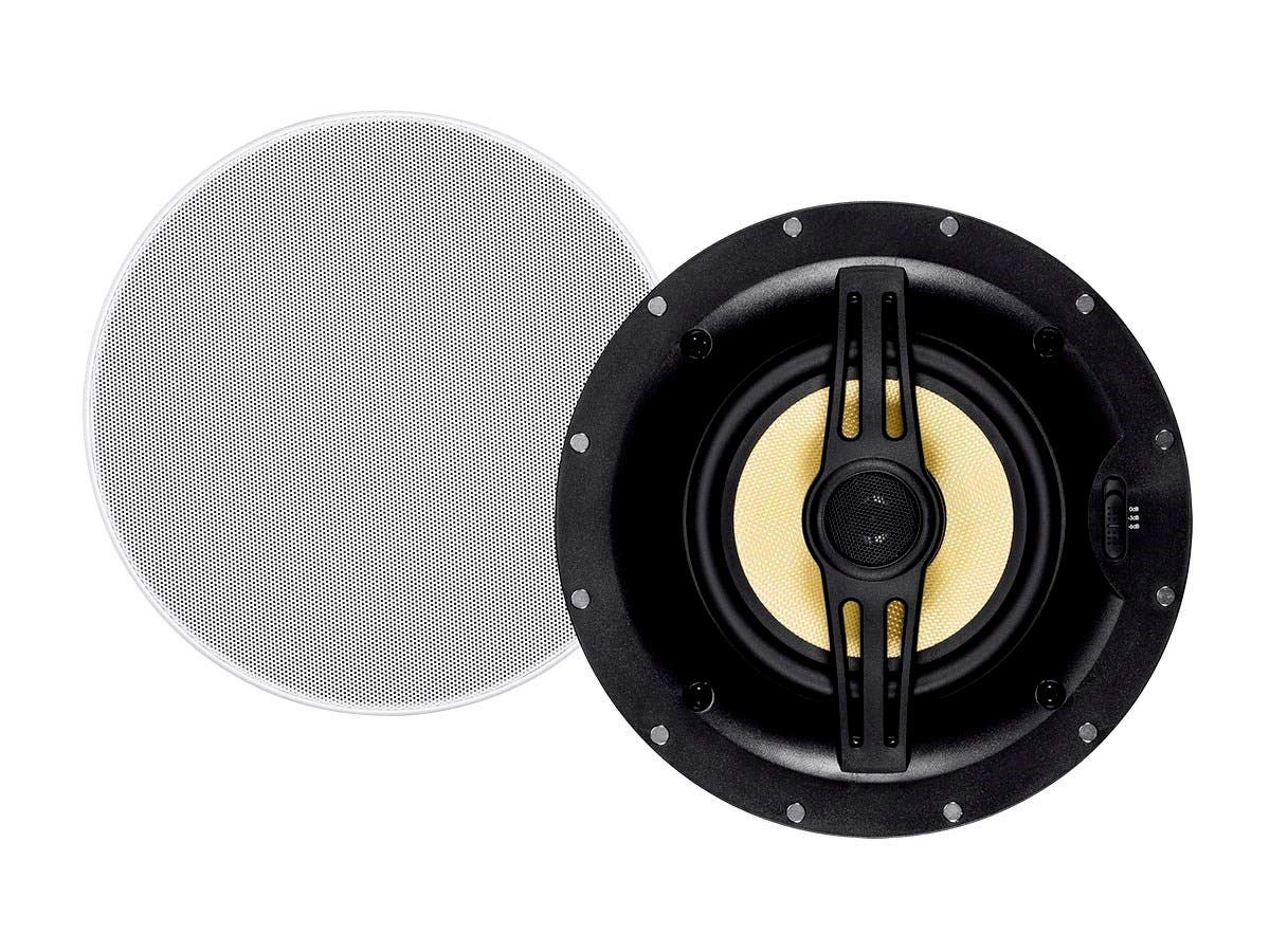 Mono Caliber Fiber In-Wall Speaker - 10 Inch (Each) 300W Subwoofer, Easy Installation and Paintable Grill