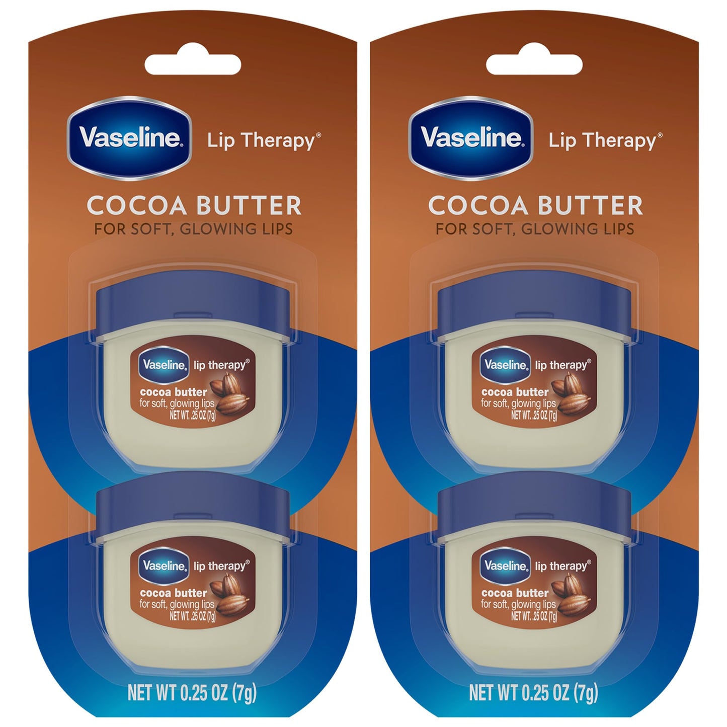Tratamiento Labial Vaseline Cacao Paquete de 4