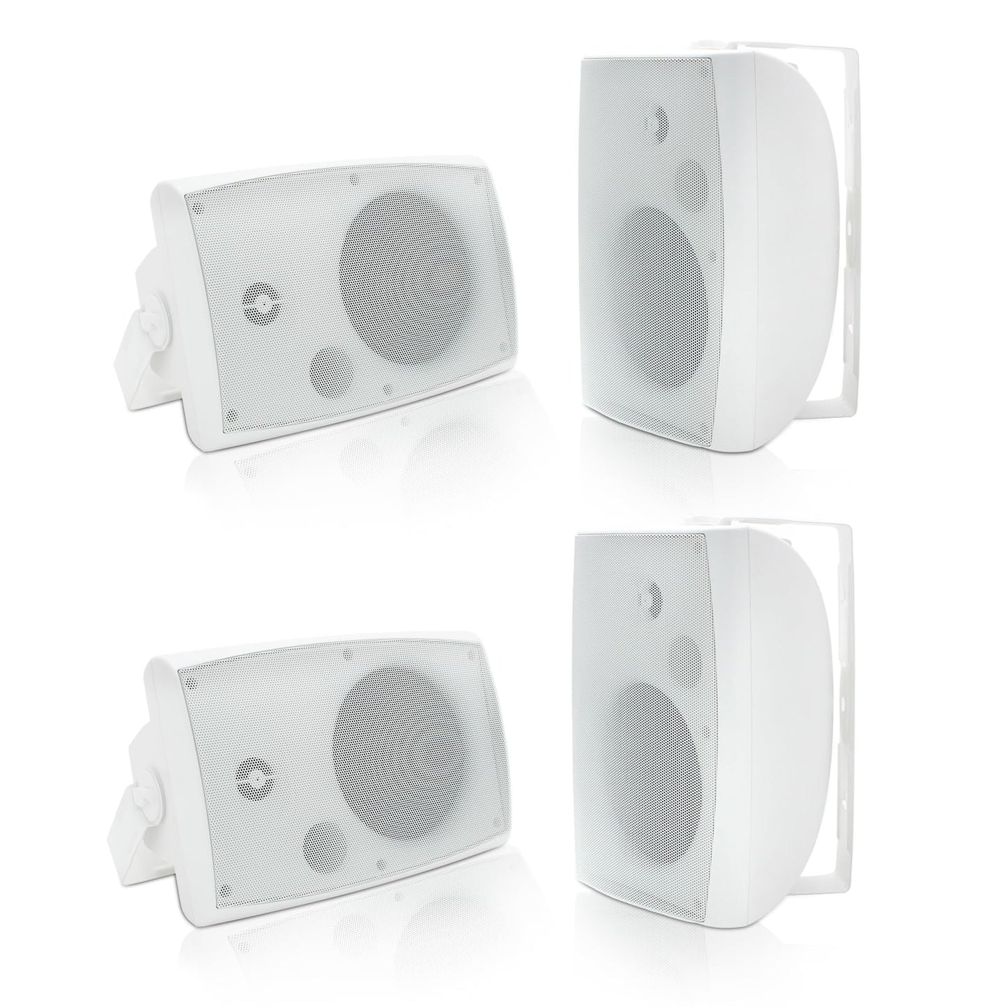 Herdio - Altavoces Bluetooth para Exteriores, de 6.5 Pulgadas, 800 W, con Cable, Impermeables, con Amplificador Multifuncional, Altavoces de Montaje en Pared, para Patio, hogar, Piscina, terraza,