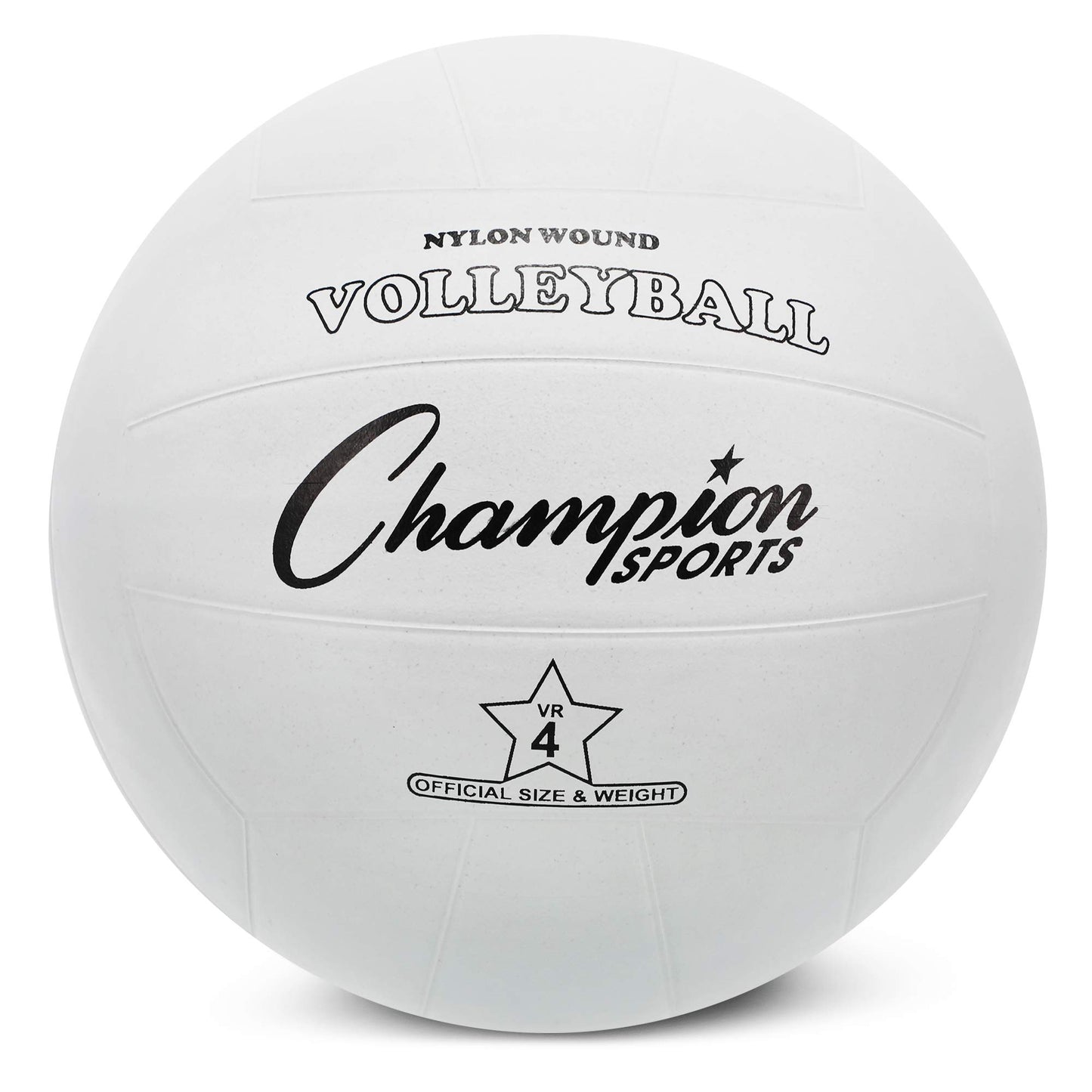 Champion Sports Pelota de Voleibol Original de Hule, White - Single Ball, 8.25" (21 cm)