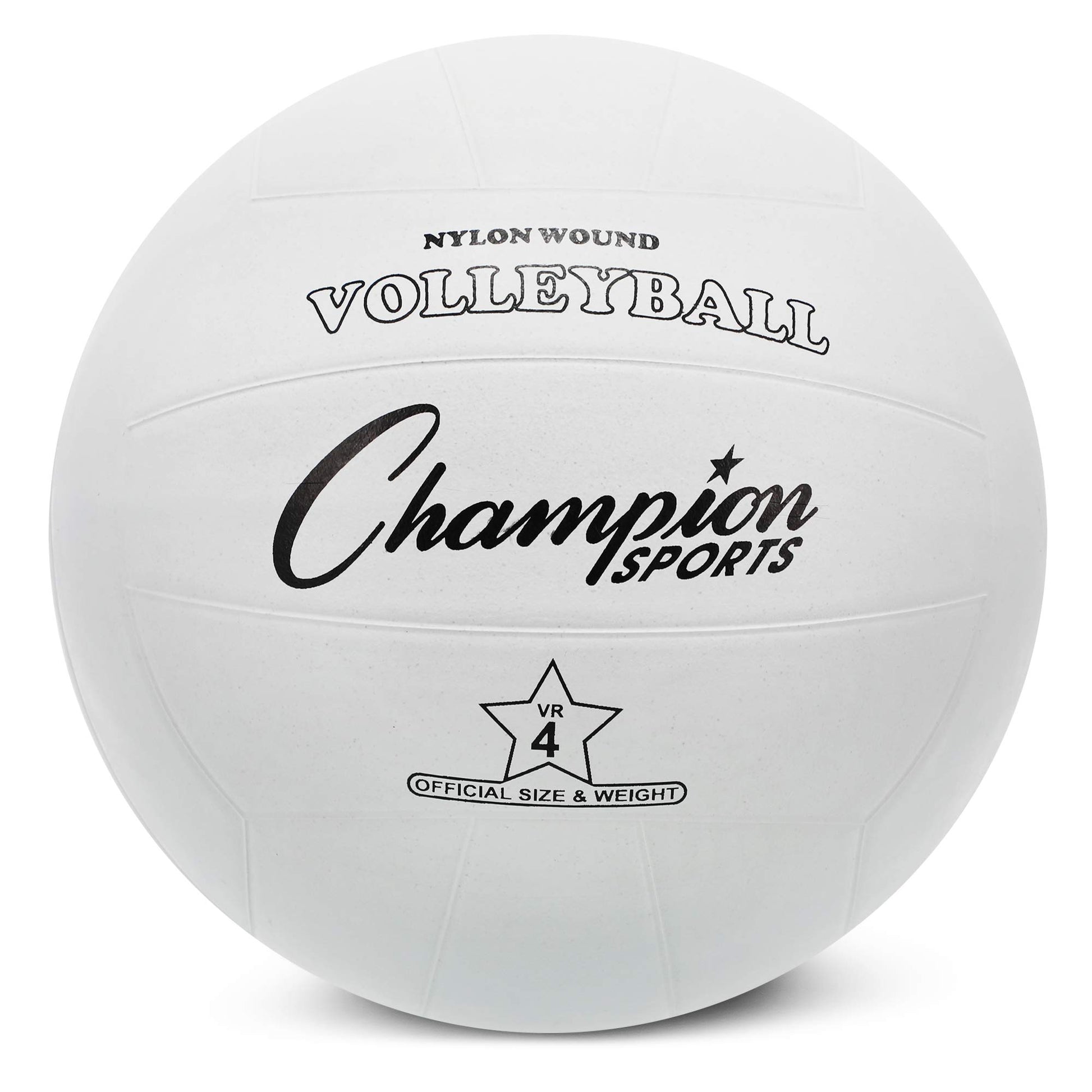 Champion Sports Pelota de Voleibol Original de Hule, White - Single Ball, 8.25" (21 cm)