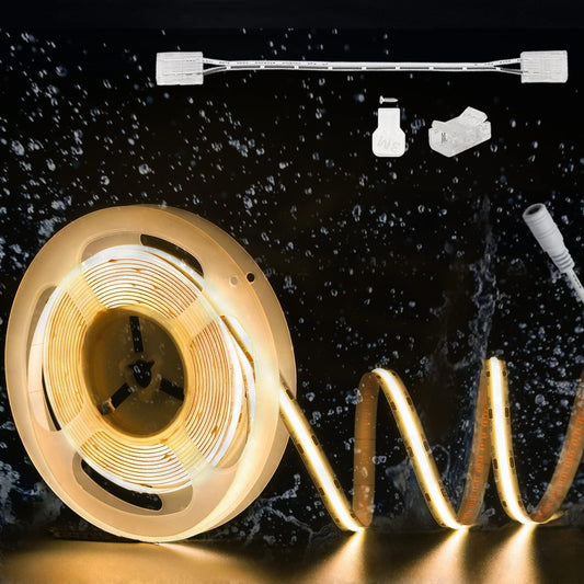 Tira de Luz LED Pautix Blanco Cálido Impermeable Alto Lúmenes para Proyectos de Bricolaje