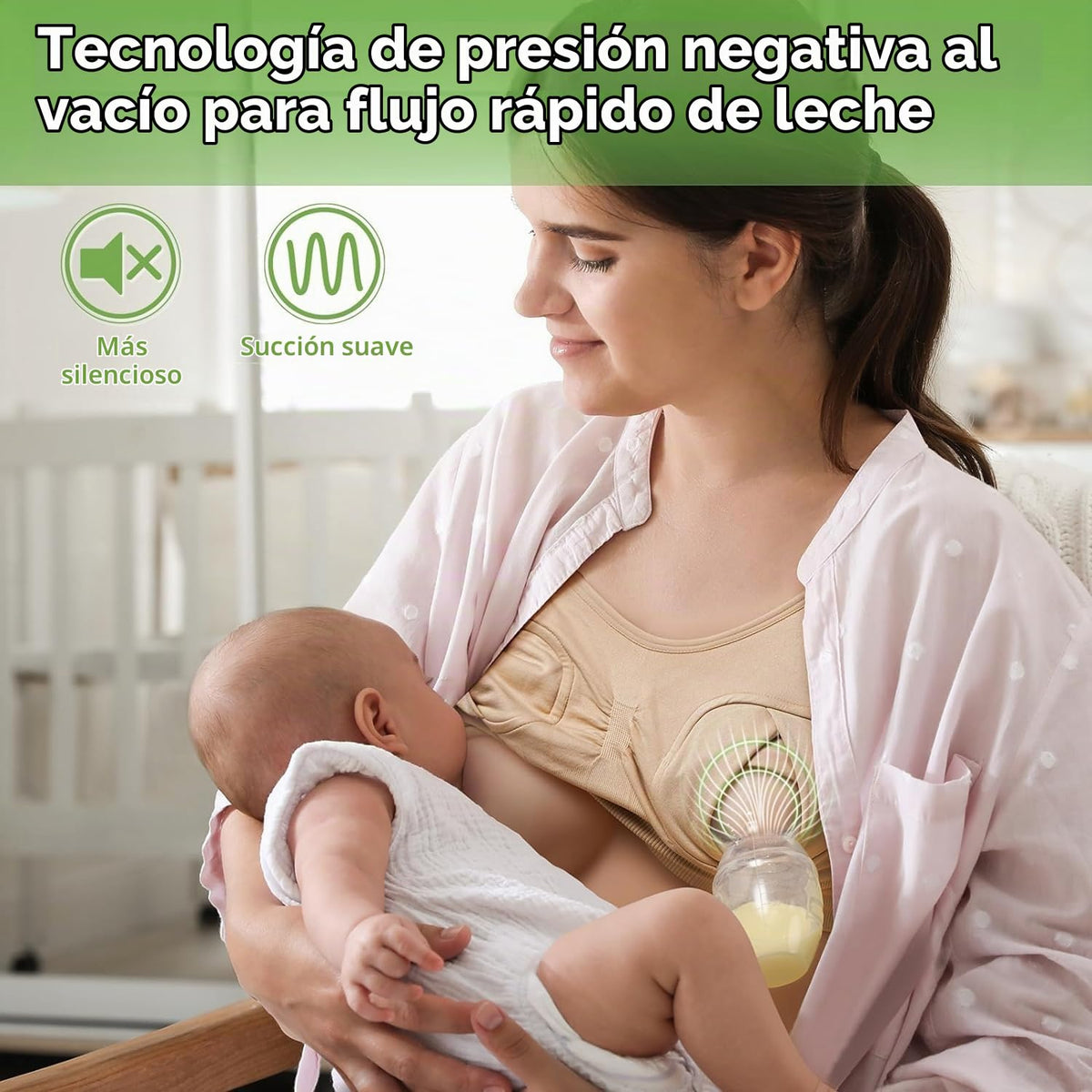 haakaa - Extractor de leche materna de silicona y conchas de catarina para mamás que amamantan para recoger leche materna, bombeo y lactancia, receptor portátil de leche materna (bomba: 4 onzas/100