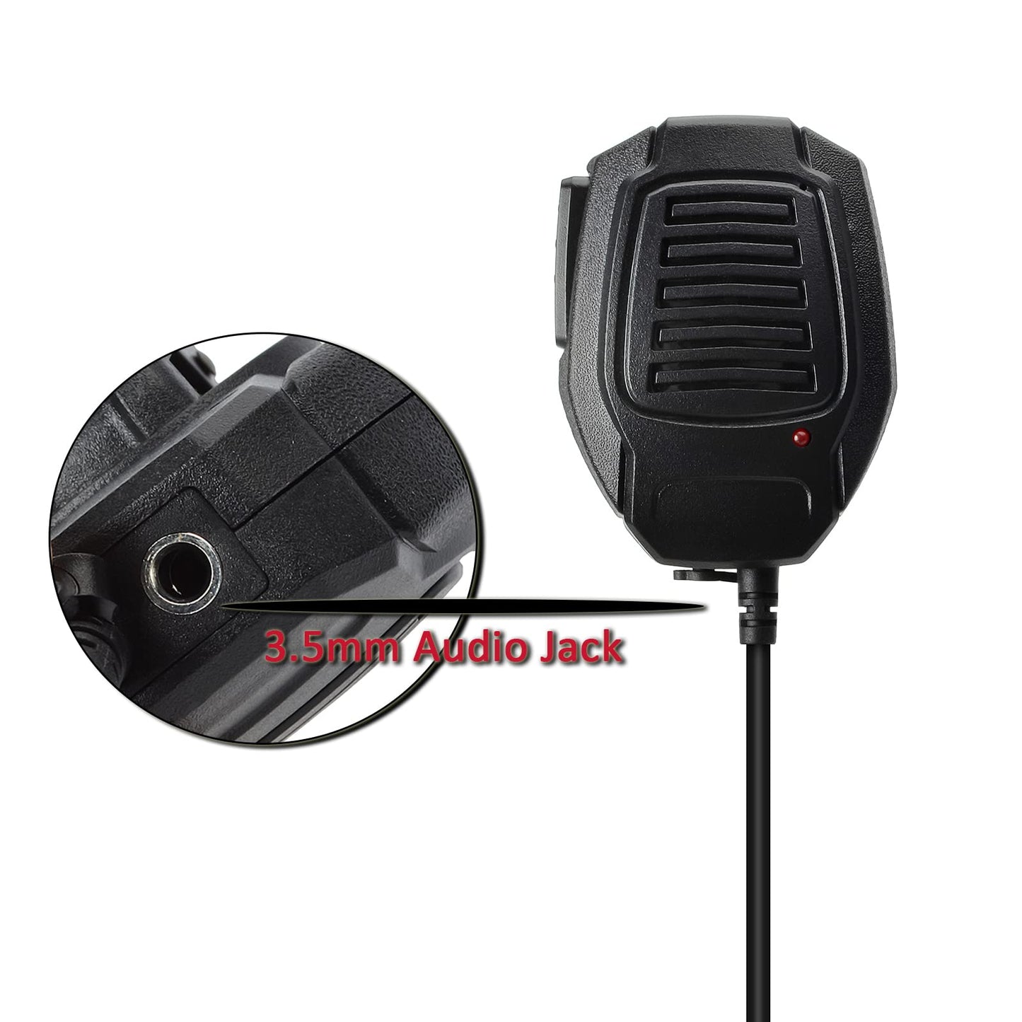 HYS Micrófono de altavoz remoto de radio de 2 vías para Motorola T200TP T260 T100 T100TP T402 T460 T465 T600 T605 T800 Talkabout Walkie Talkie Radio (paquete de 2)