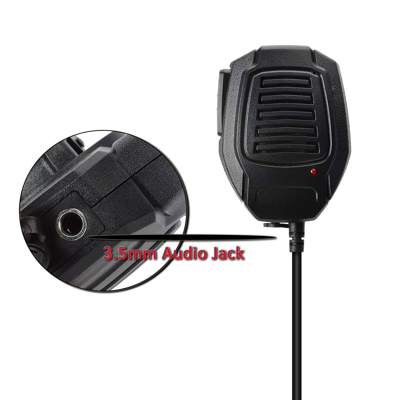 HYS Micrófono de altavoz remoto de radio de 2 vías para Motorola T200TP T260 T100 T100TP T402 T460 T465 T600 T605 T800 Talkabout Walkie Talkie Radio (paquete de 2)