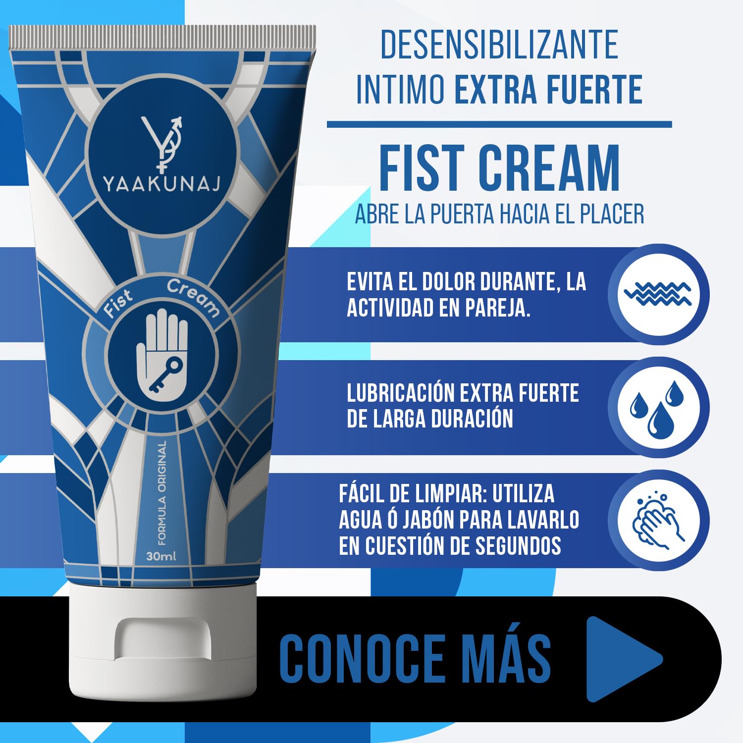 Crema Fisting YAAKUNAJ LOVESHOP Sin Dolor 30ml