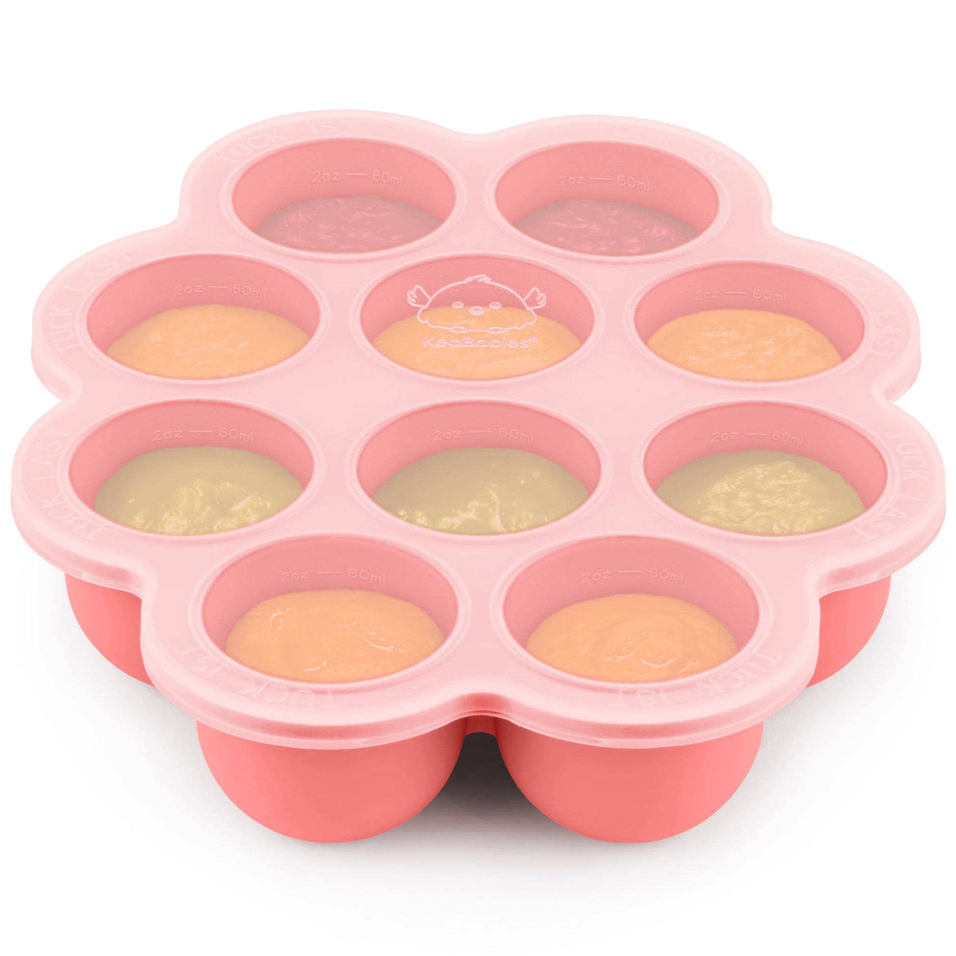Bandeja congeladora de alimentos para bebés de silicona con tapa de clip, bandejas de leche materna para congelador, recipientes de alimentos para bebés, bandejas de alimentos para congelar