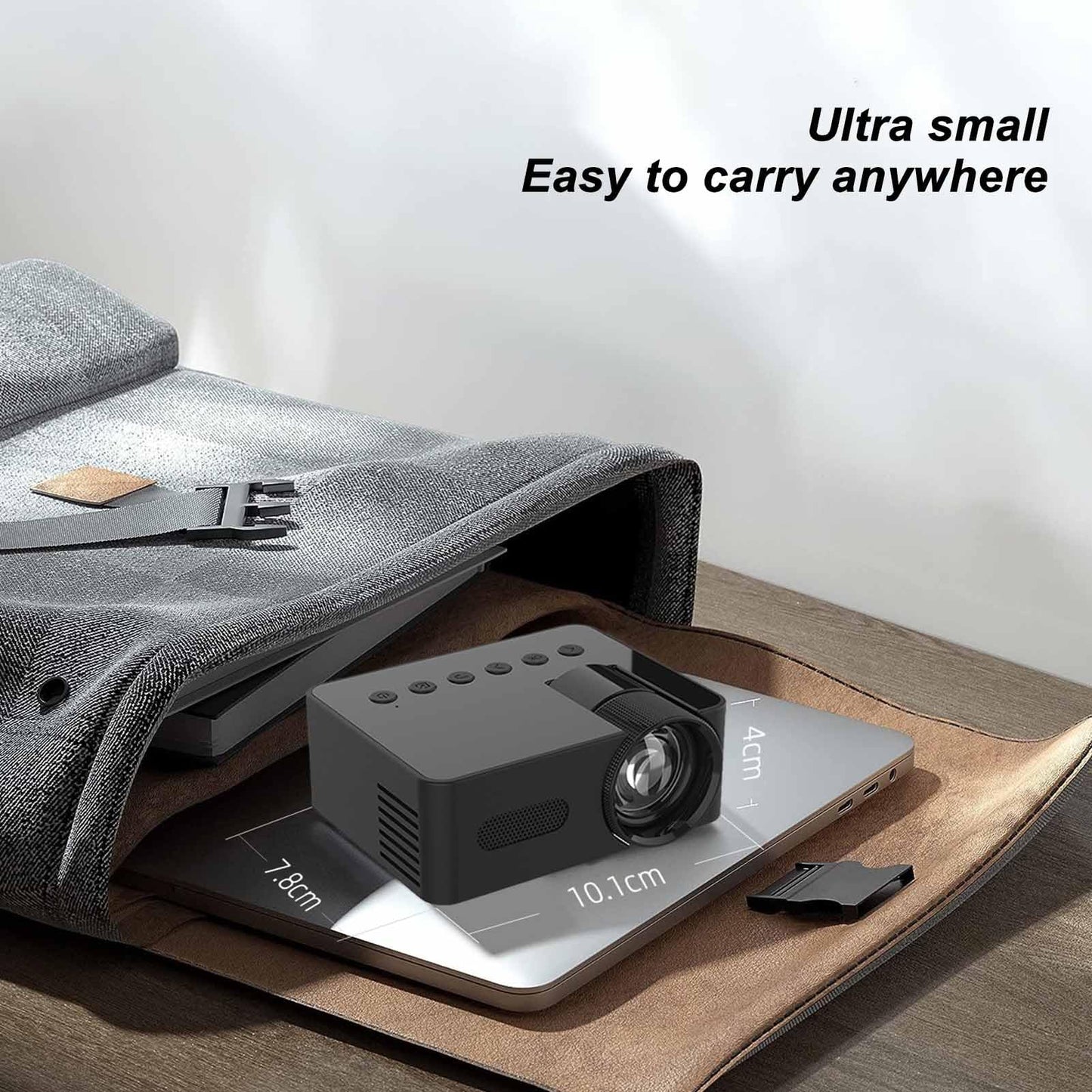 Mini Proyector Smart 1080P HD Imagen de Reflexión Difusa Protección Ocular para Cine en Casa Portátil