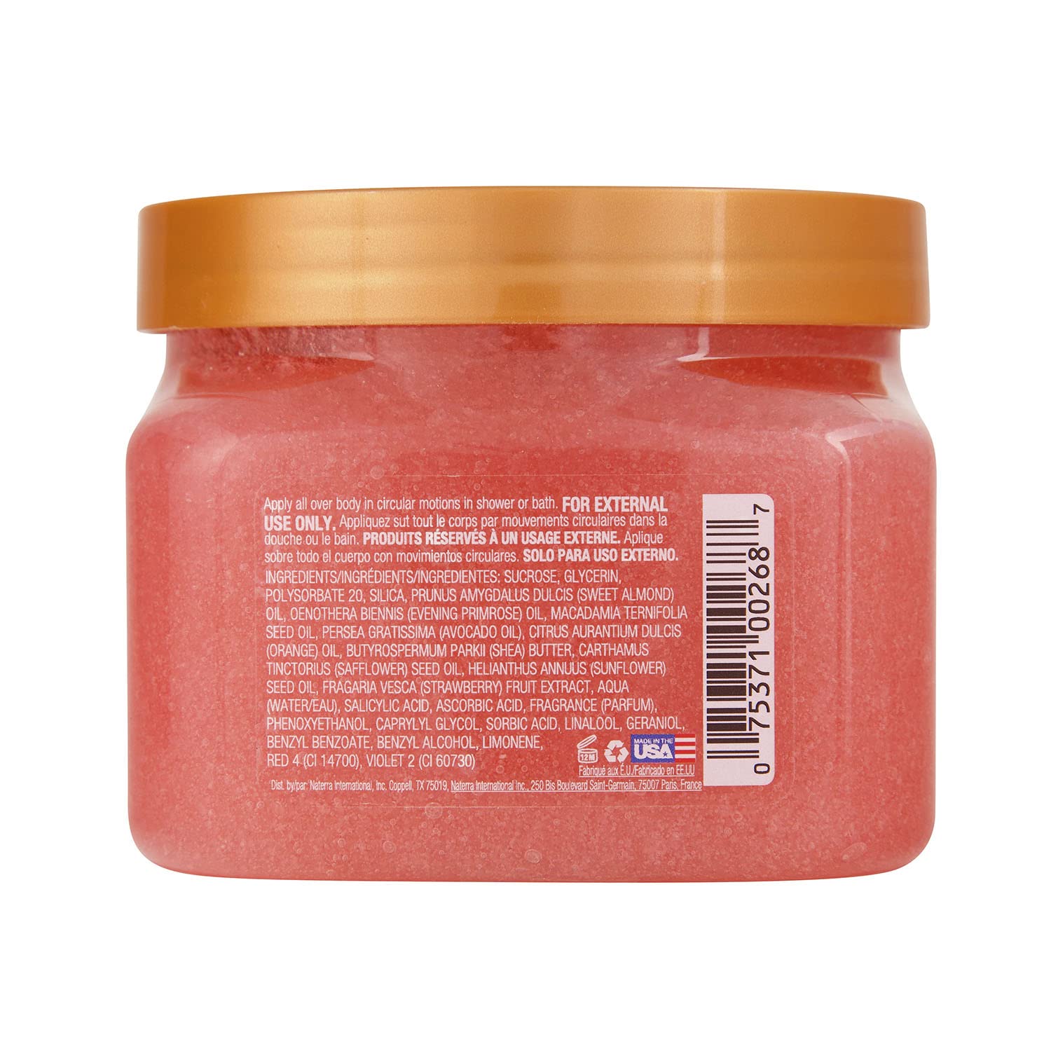TREE HUT, Strawberry Shea Sugar Scrub, Exfoliante Corporal de Azúcar Natural, con Manteca de Karité y Fresa, Fórmula Vegana, 510 g + TREE HUT, Watermelon Shea Sugar Scrub, Exfoliante 510 gramos