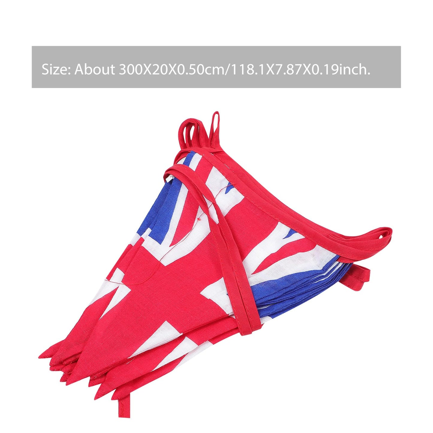 Amosfun 2piezas Banderín De Británica De Algodón para Decoración De Fiesta Guirnalda Colgante De Nacional para Eventos Y Celebraciones Casa Hotel Y Jardín