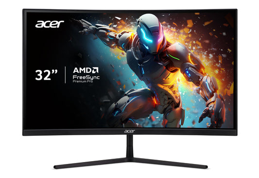 Monitor Gaming WQHD acer EI322QUR Curvo 31.5 Pulgadas AMD FreeSync Premium Pro 165Hz