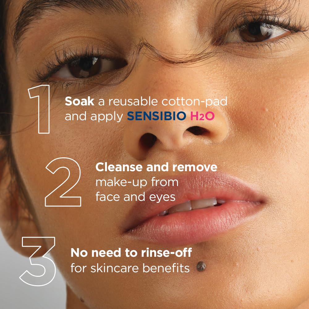 BIODERMA | Agua Micelar Sensibio H2O Pump | Desmaquillante para Piel Sensible, Calma y Reduce la Irritación 850 ml