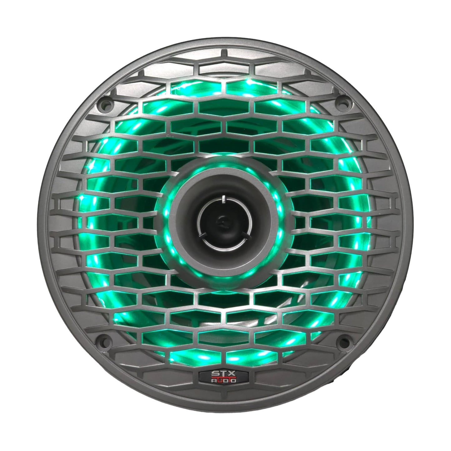 STX Audio MX65.2G Altavoces coaxiales marinos LED RGB de 2 vías de 6.5 pulgadas, 350 W máximo, 4 ohmios, resistentes al agua con control remoto para iluminación RGB (2 altavoces)