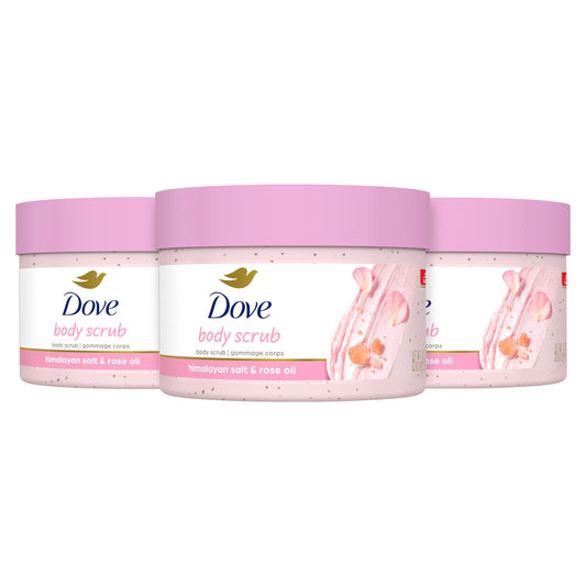 Exfoliante Corporal Dove Rosa Aceite y Sal Himalaya con Crema Humectante