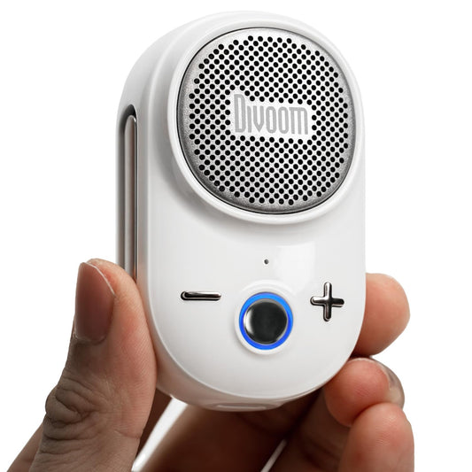 Divoom Itour-S Mini Altavoz portátil Bluetooth portátil, Audio Grande y Graves impactantes, diseño de Clip, IP67 Impermeable y a Prueba de Polvo, 10 Horas de Tiempo de Juego, Altavoz para Viajes en